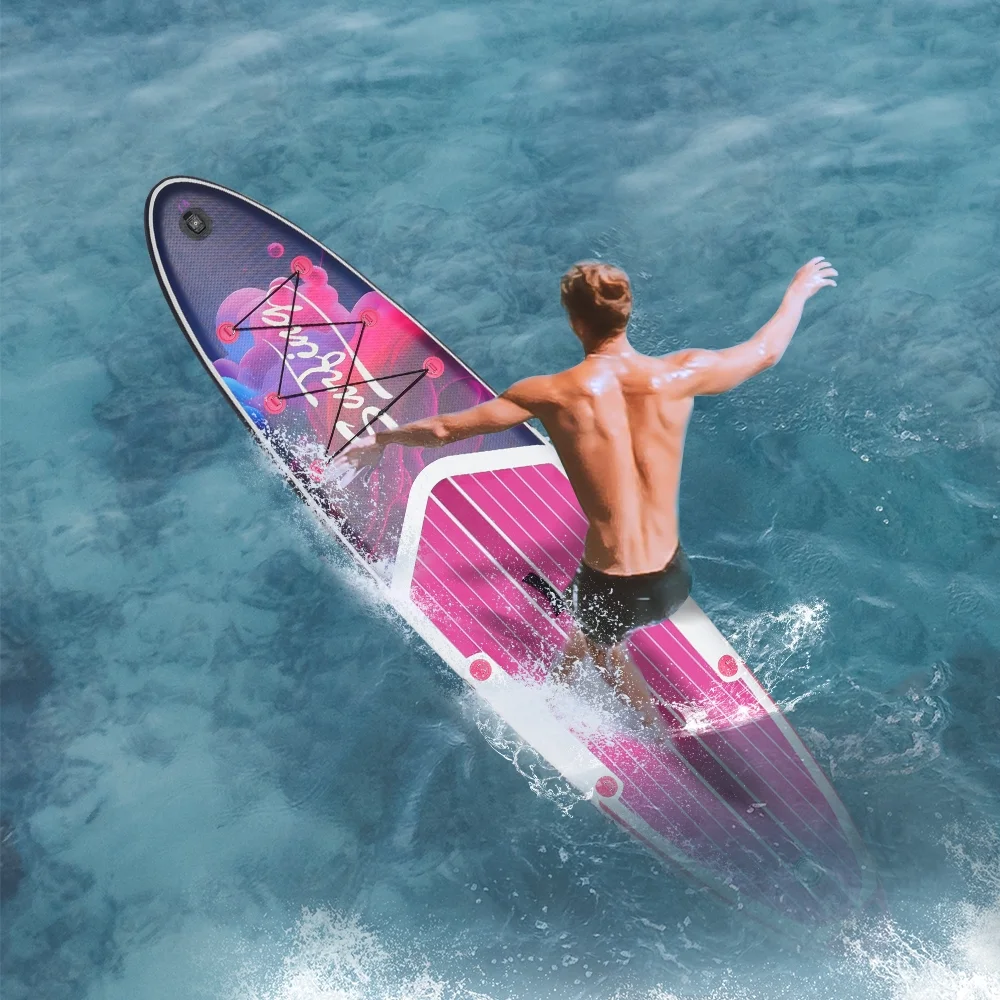 ELECWISH 11 Ft Inflatable Stand Up Paddle Board and Sit-on Kayak Set, Non-Slip Deck SUP Paddle Board with SUP Accessories & Backpack, Blue - Womvr