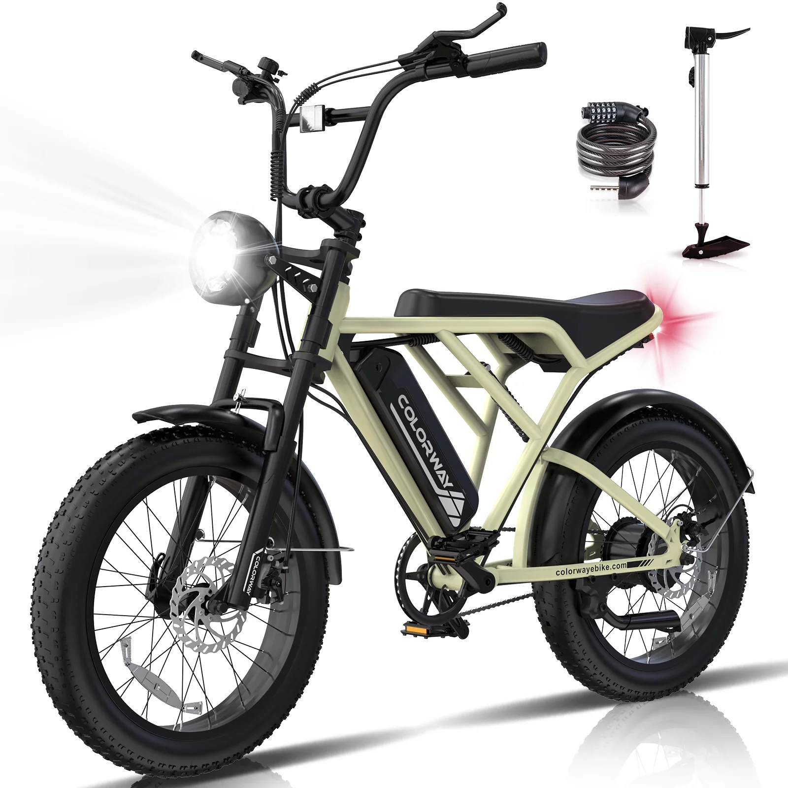 COLORWAY 750W Electric Bike for Adults,20X4.0 Fat Tire Off-Road E bike,48V/15Ah Battery Snow Beach Mountain Bike for Outdoor Cycling e bike - Womvr