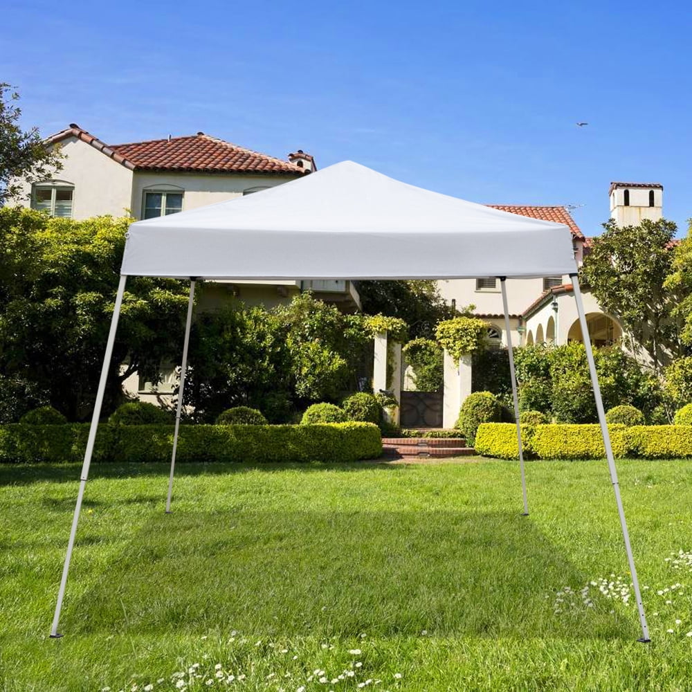 Zimtown 10ft x 10ft Base/8ft x 8ft Top Pop up Canopy Tent Instant Practical Waterproof Folding Tent with Carry Bag - Womvr