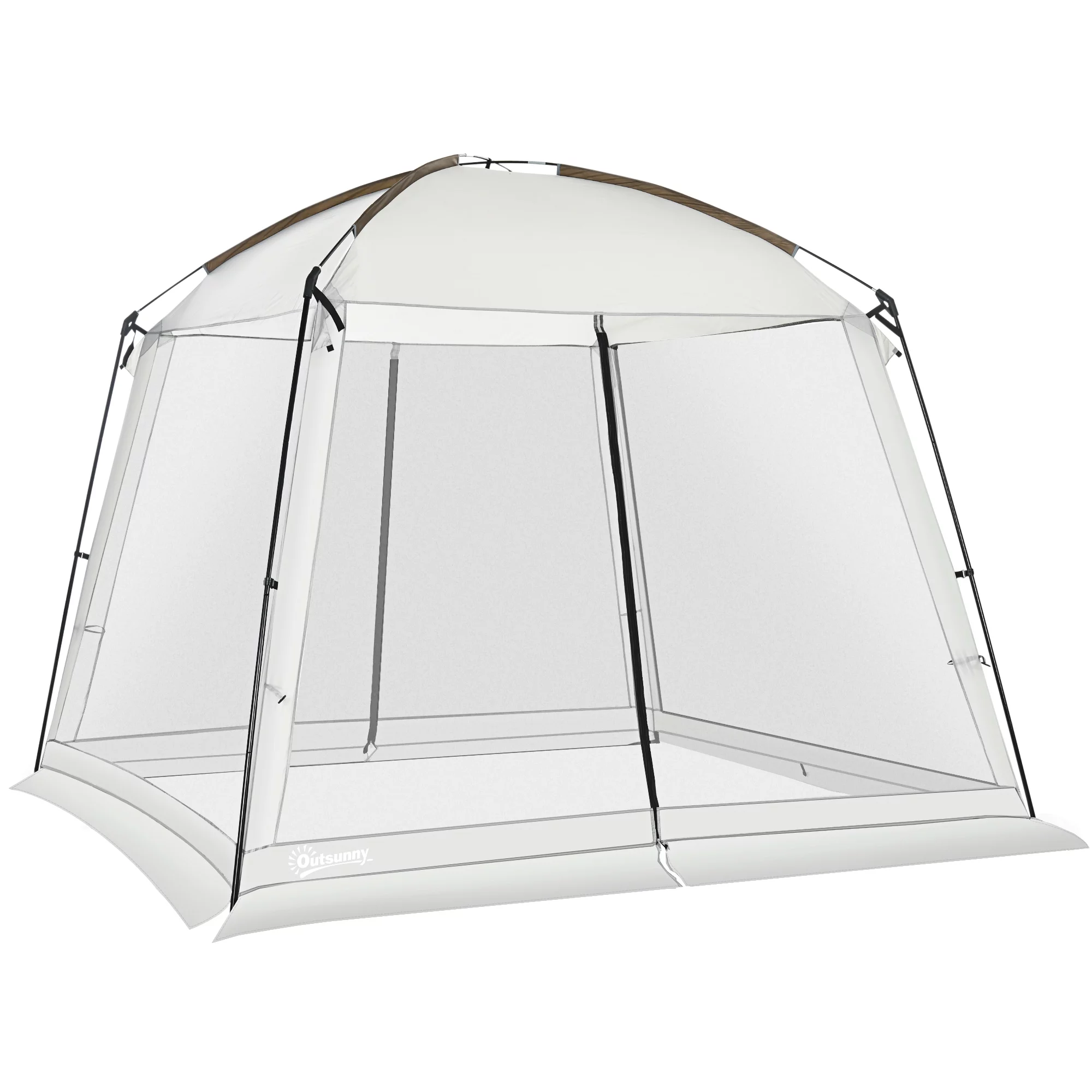 Outsunny Screen Tent, 10' x 10' Screen House Room with UV50+ Protection - Womvr