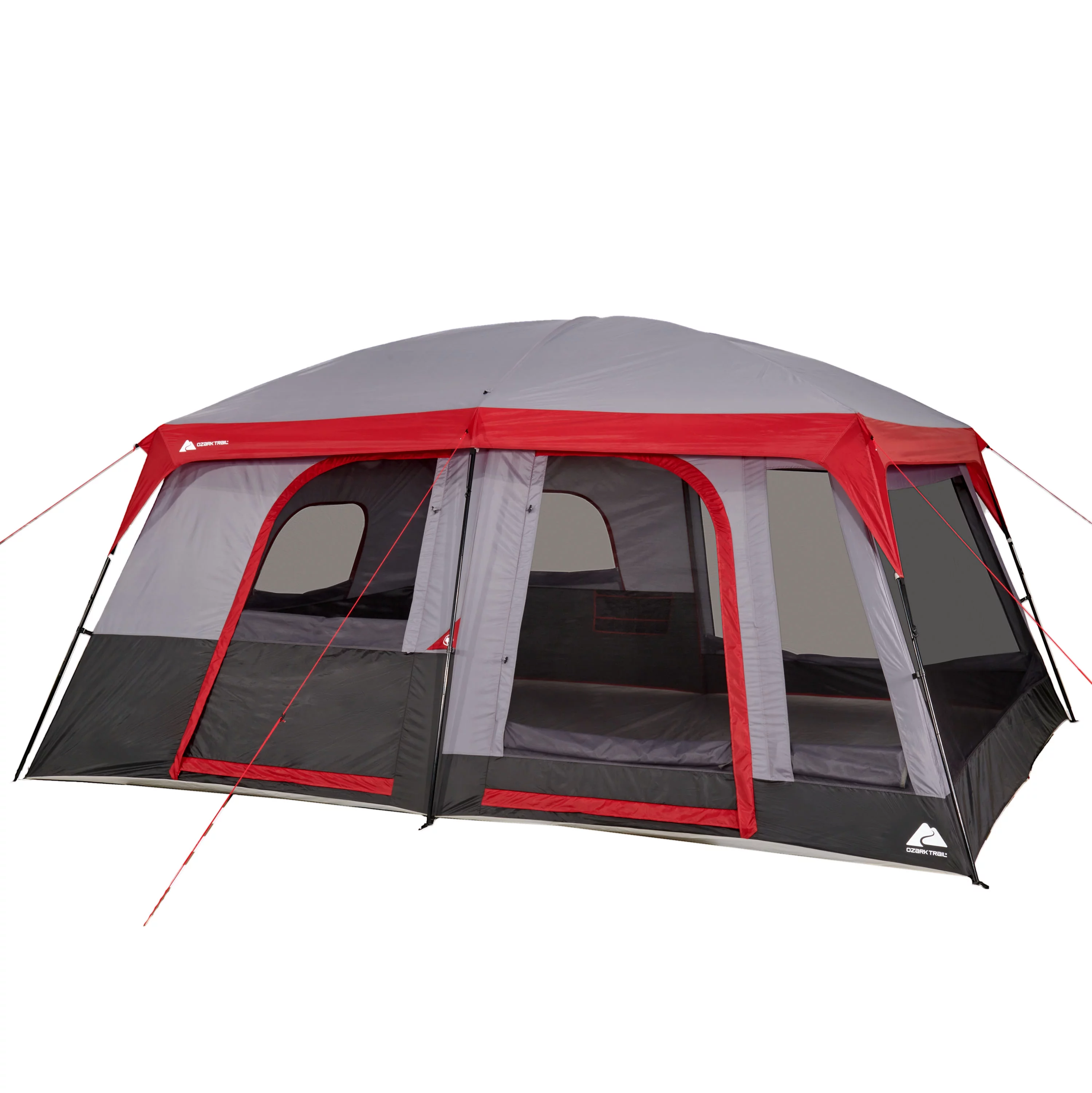 Ozark Trail 12-Person Cabin Tent, with Convertible Screen Room - Womvr