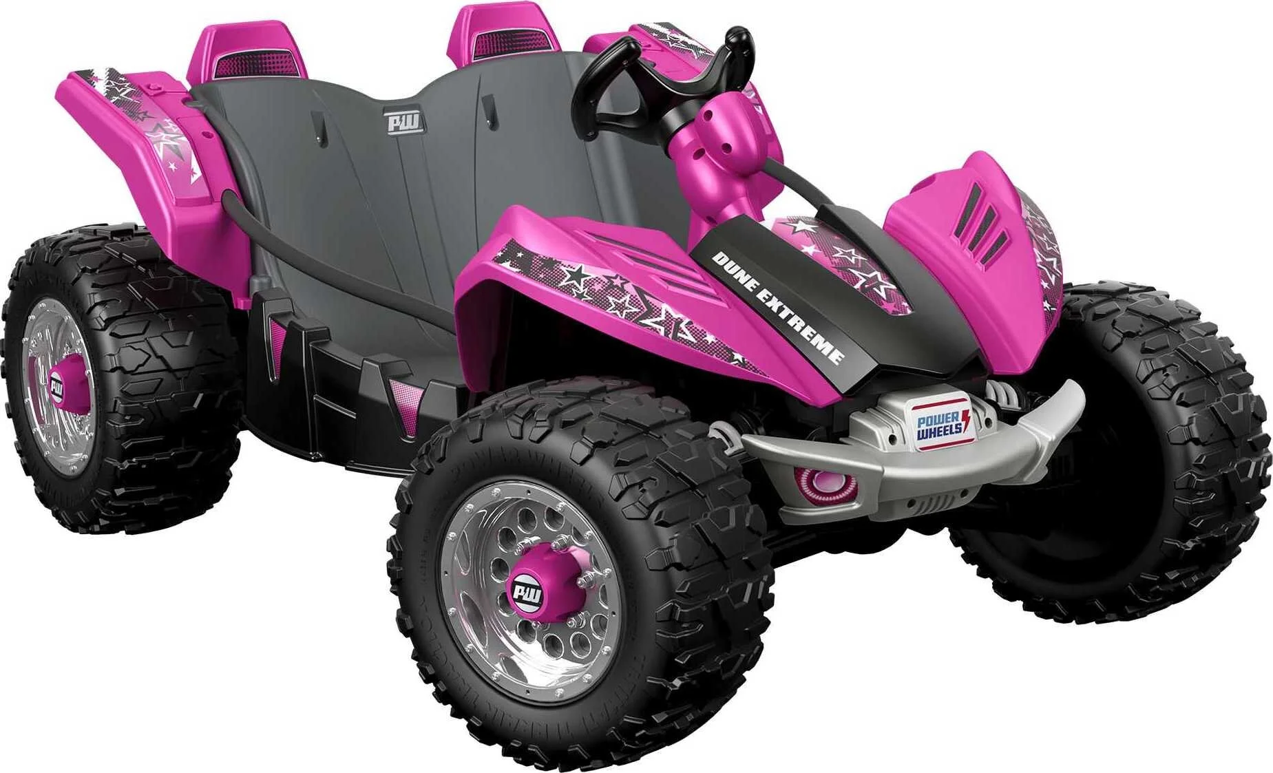 12V Power Wheels Dune Racer Extreme Battery-Powered Ride-On Vehicle with Charger, Pink - Womvr