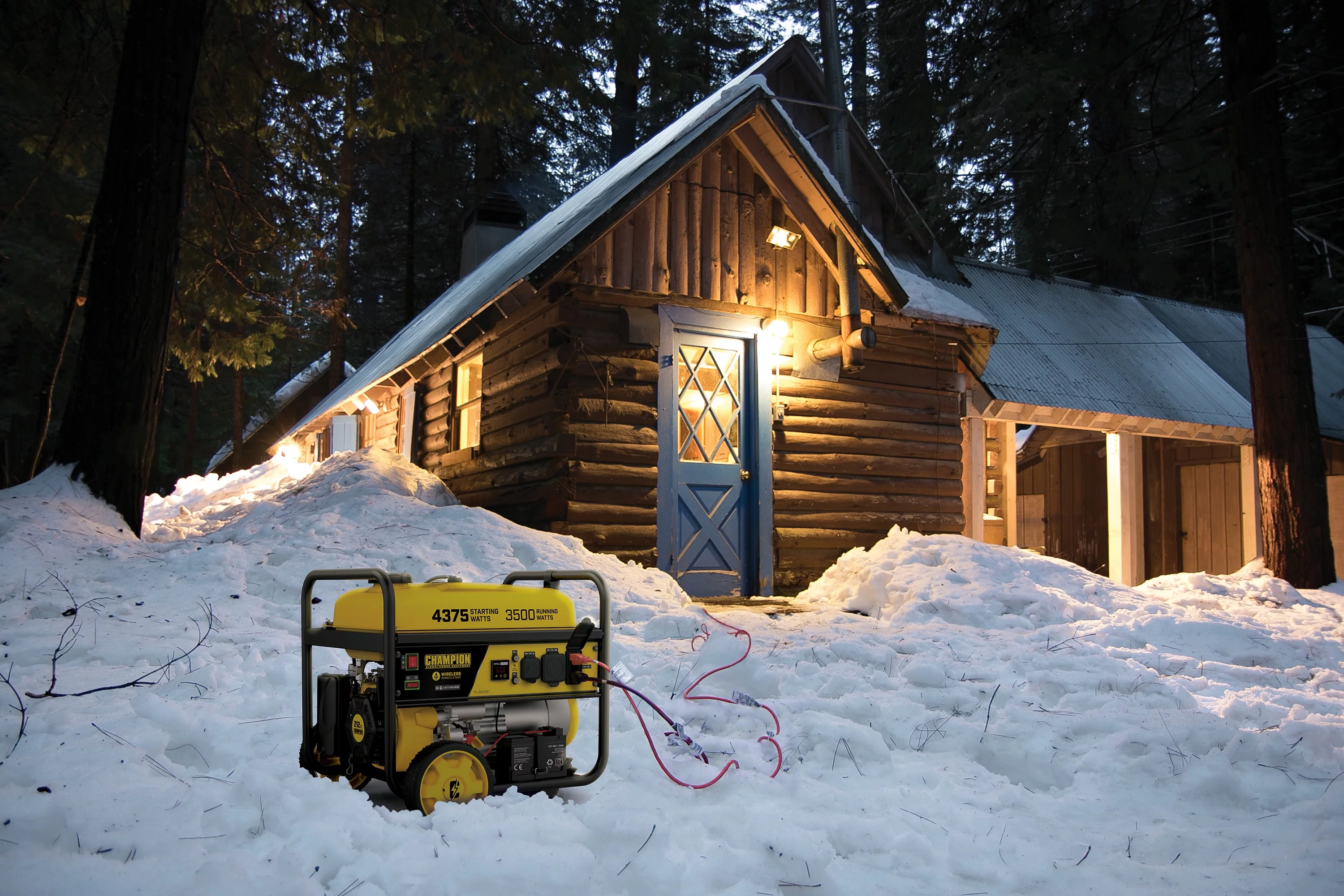 Champion Power Equipment 4375/3500 Watts RV Ready Portable Generator, Remote Start (CARB) - Womvr