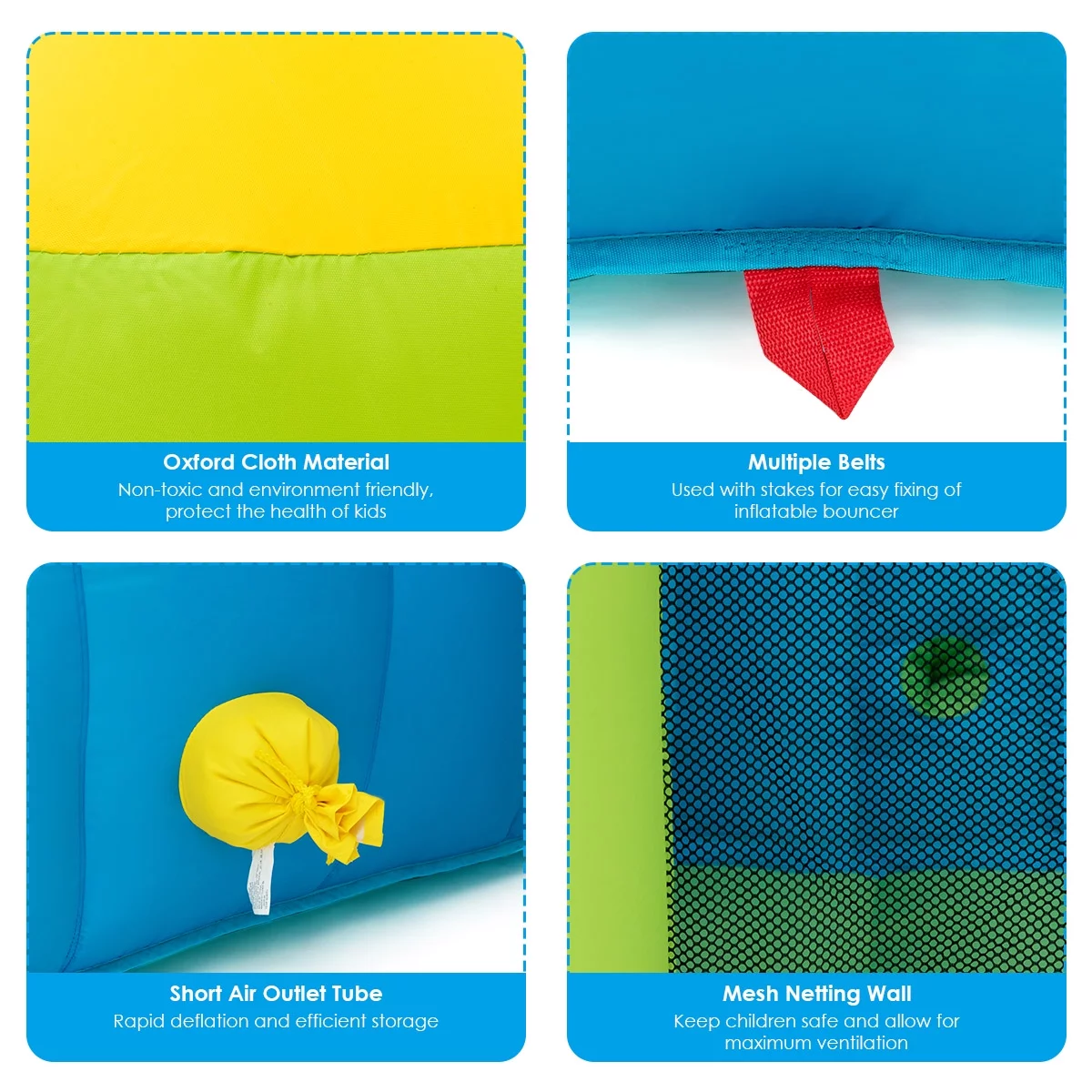 Costway Inflatable Bounce House Water Slide Jump Bouncer Climbing Wall Splash Pool Blower Excluded - Womvr