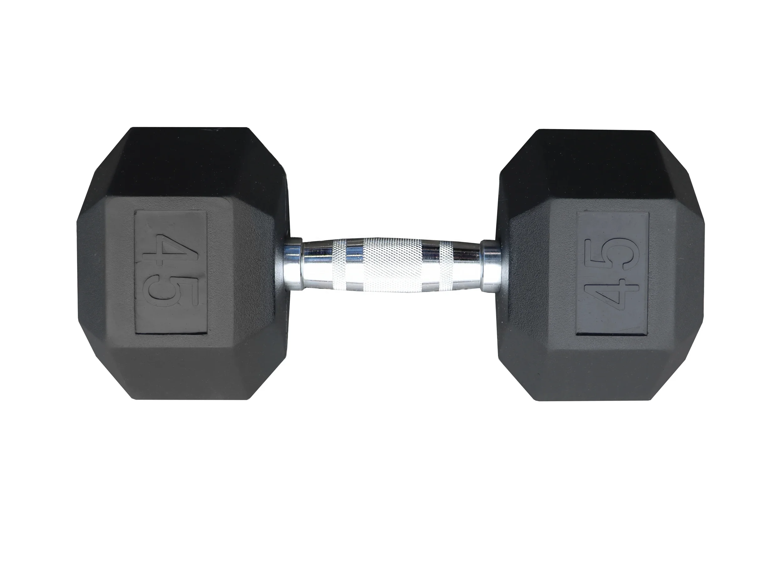 Deltech Fitness 45 lb Rubber Dumbbell Pair (RDB-045) - Womvr
