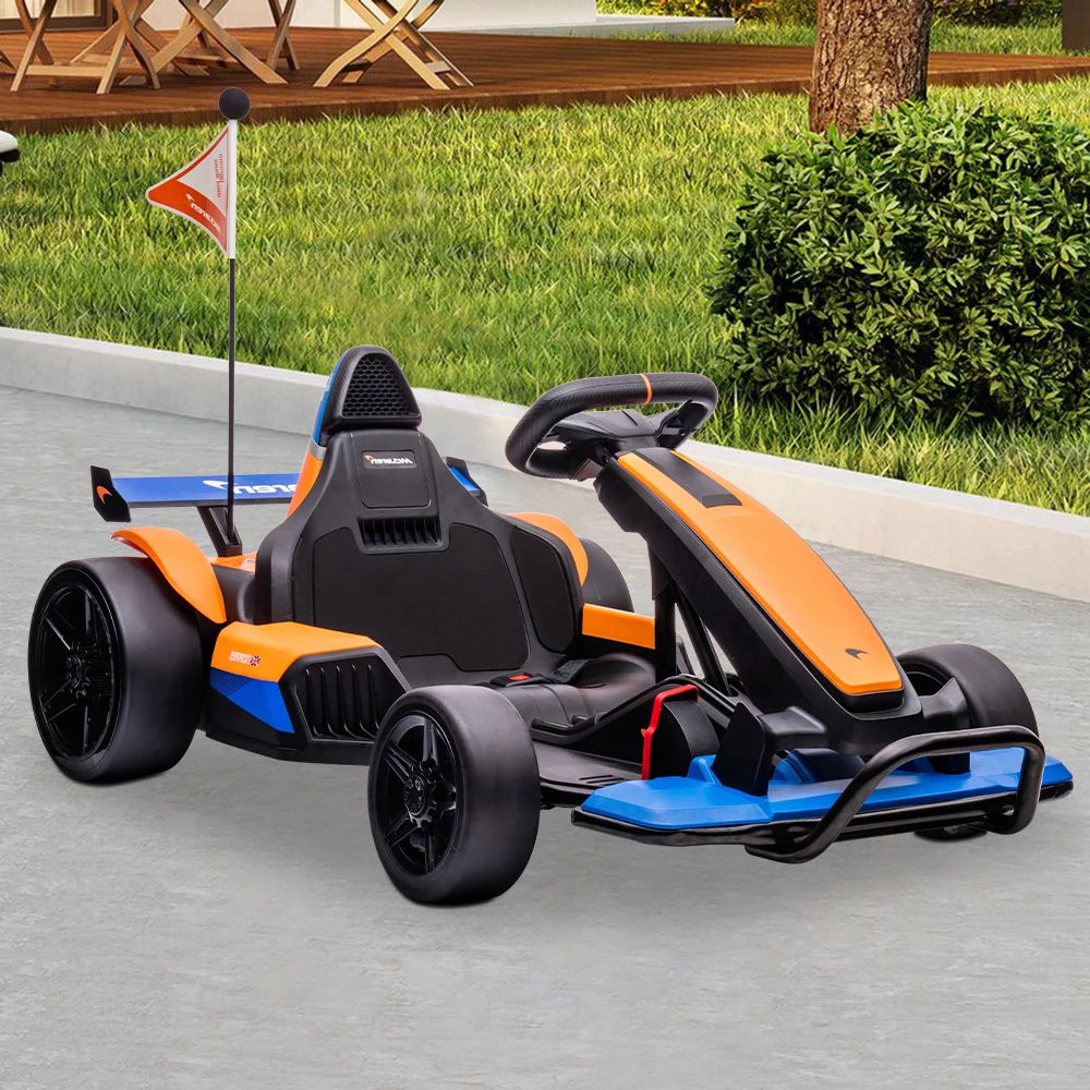 Sesslife 24 V Mclaren Go Kart Powered Ride-On with Bluetooth Function and LED Lights - Womvr
