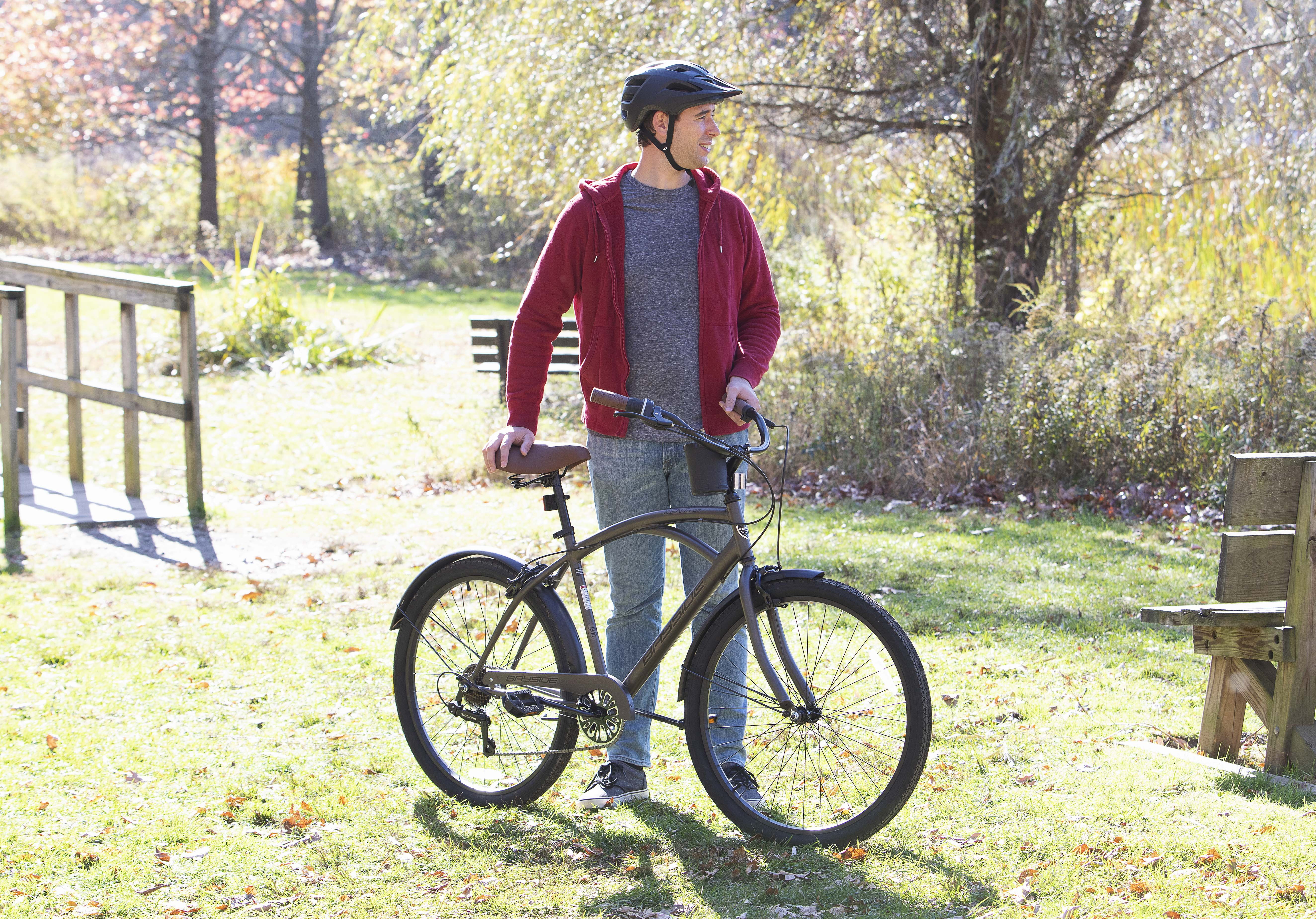 Kent 26 In. Bayside Men's Cruiser Bike, Satin Cocoa - Womvr