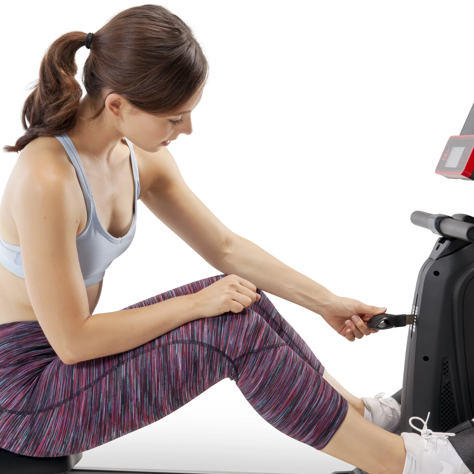 CIRCUIT FITNESS Deluxe Foldable Magnetic Rowing Machine with 8 Resistance Settings AMZ-979RW - Womvr