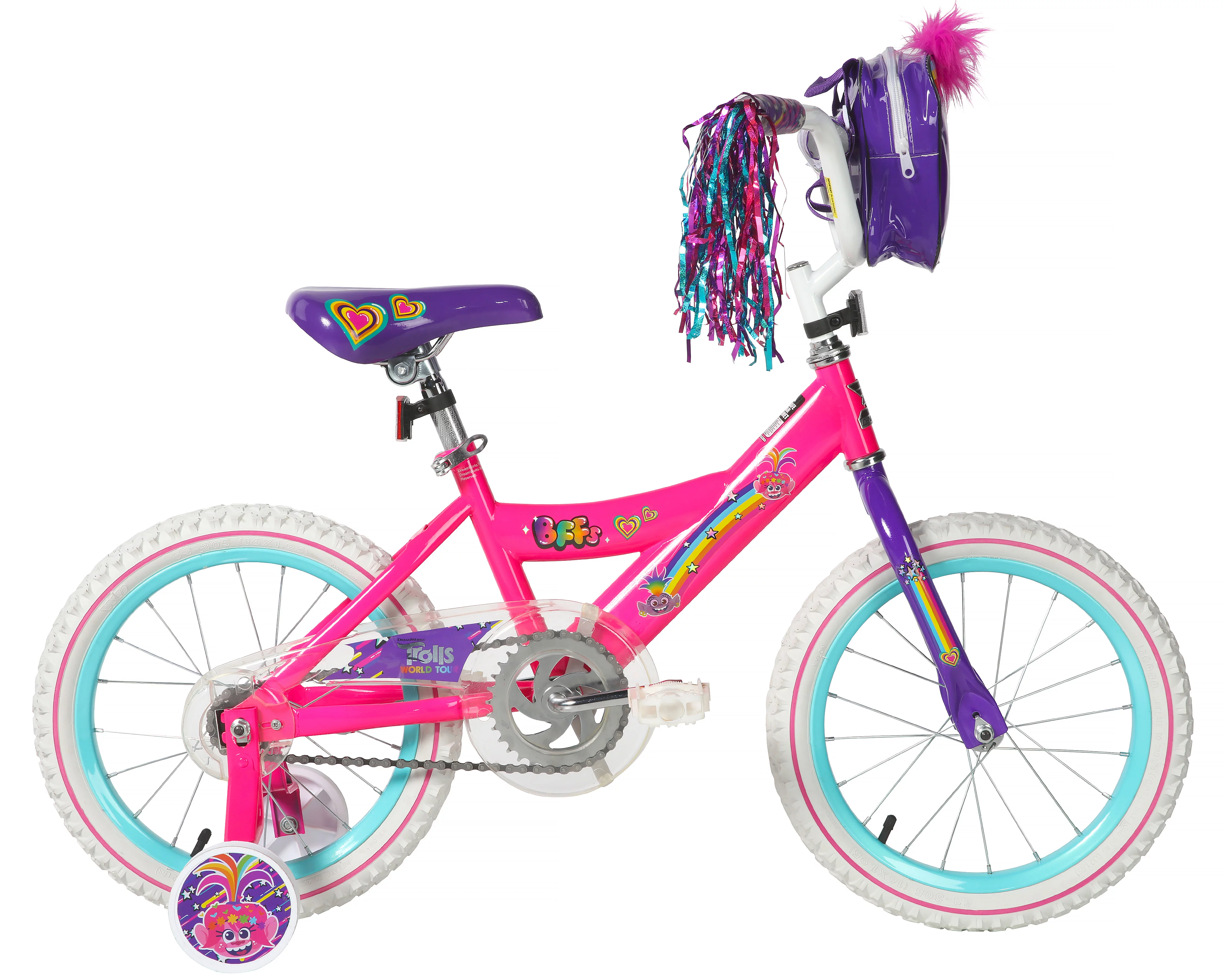 Dynacraft Trolls 16-Inch Girls BMX Bike For Age 5-7 Years - Womvr