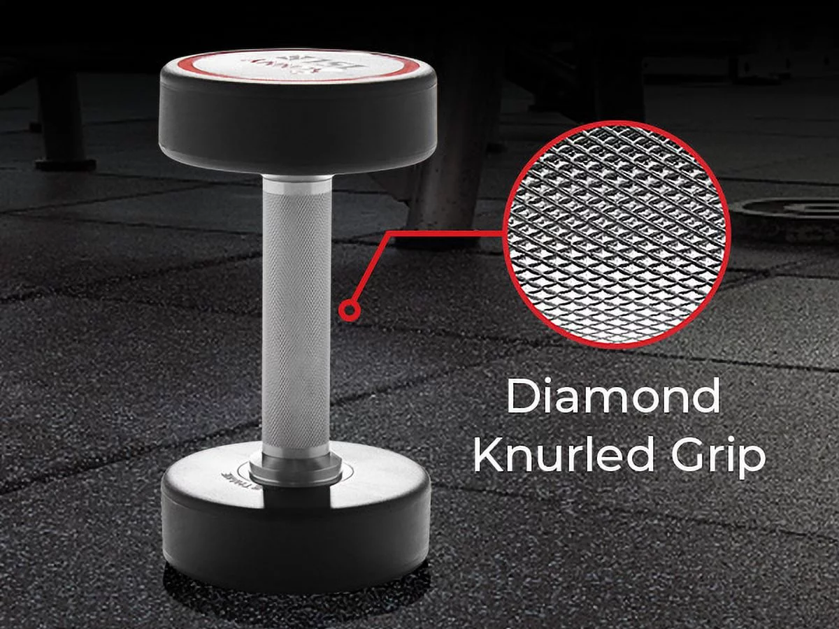 Sunny Health & Fitness Signature Style Polyurethane Round Dumbbells 5-Pound (Pair) �C SF-DB02-5 - Womvr