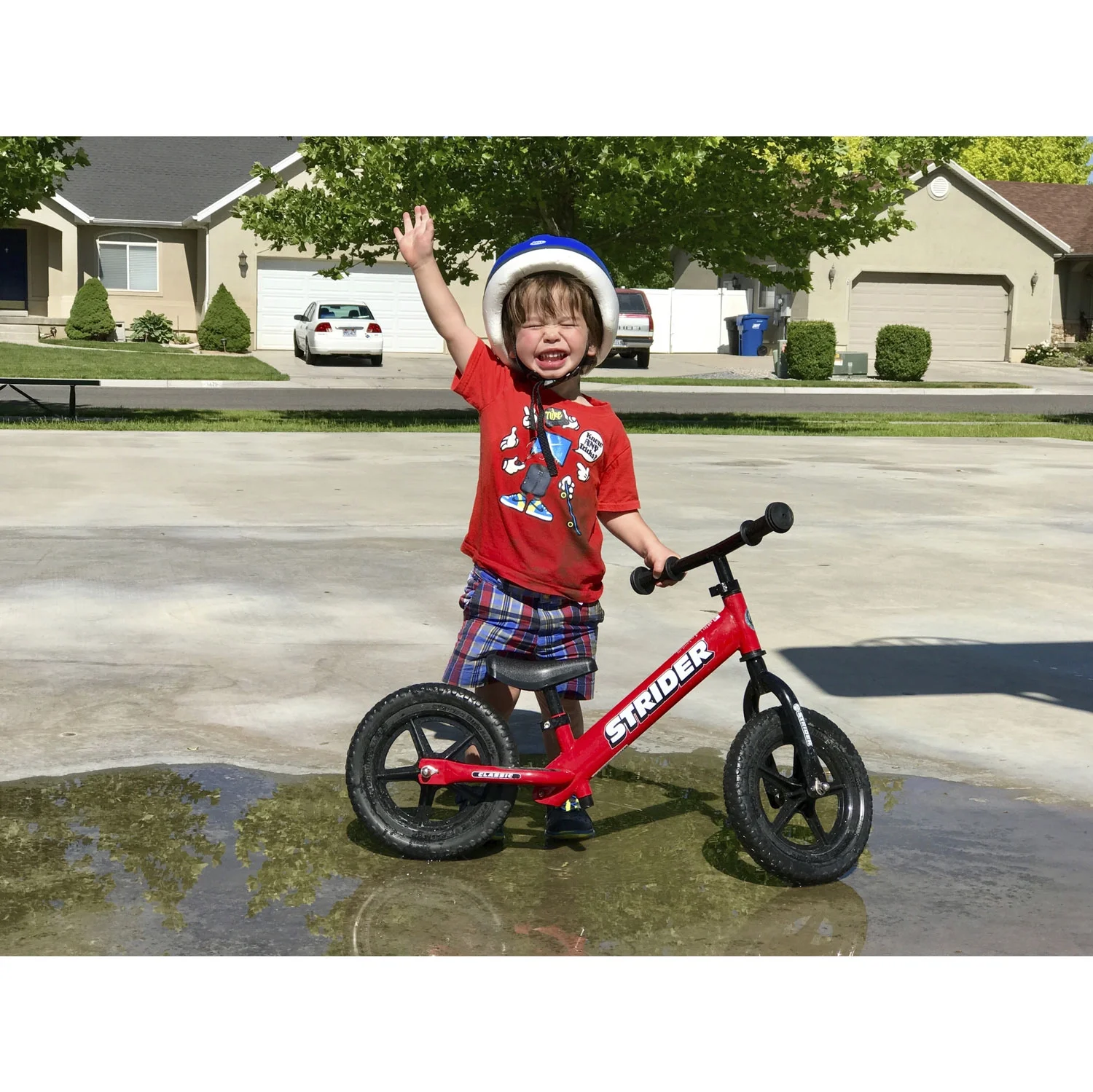 Strider 12 Classic Entry Balance Bike for Toddler Kids 18 - 36 Months Old, Red - Womvr
