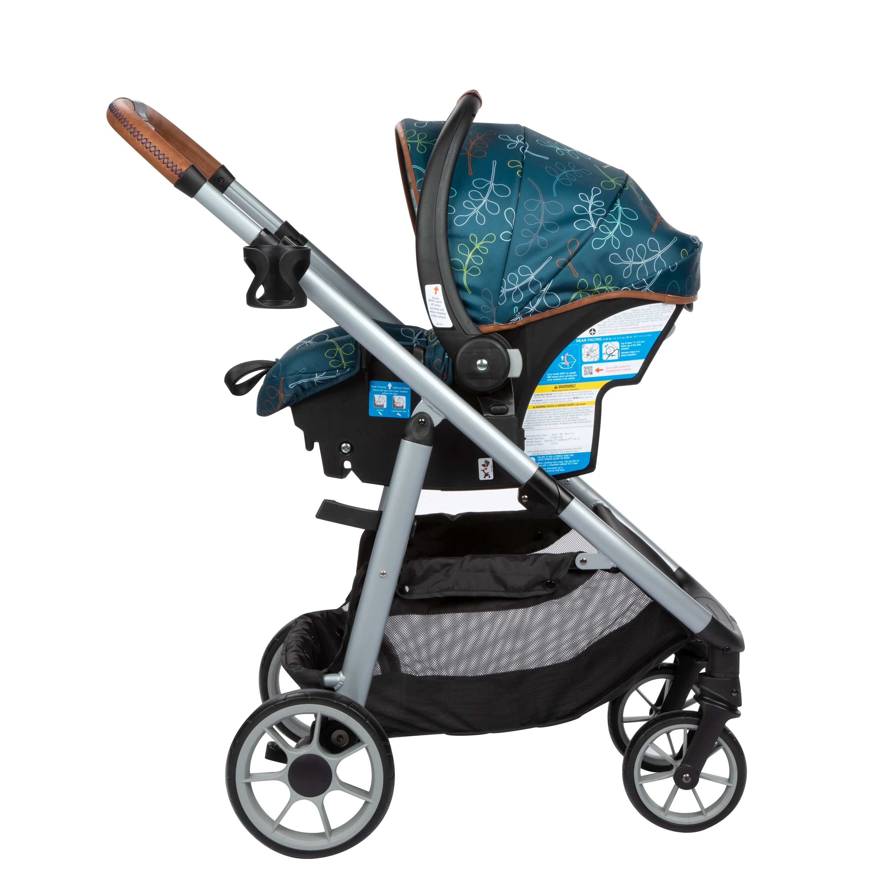 Monbebe Lynx 6 in 1 Modular Travel System Stroller and Infant Car Seat, Leaf - Womvr