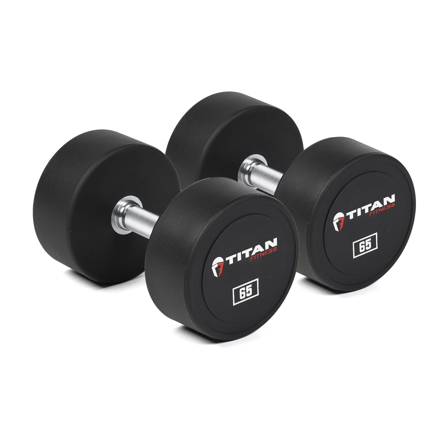 Titan Fitness 25 lb. Pair Round Urethane Dumbbells - Womvr