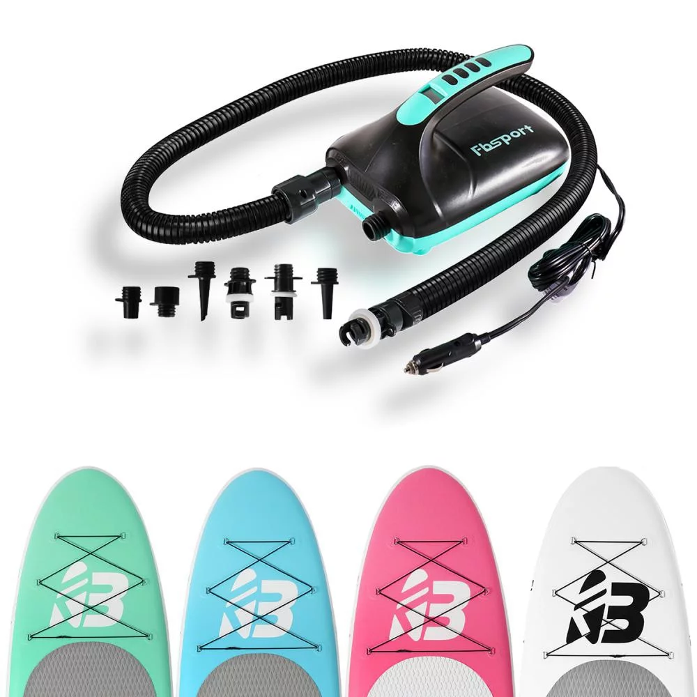 Fbsport 11ft Inflatable Paddle Board SUP, 6'' Thick W/Paddling Fins Pump & Accessories Pack, Green - Womvr