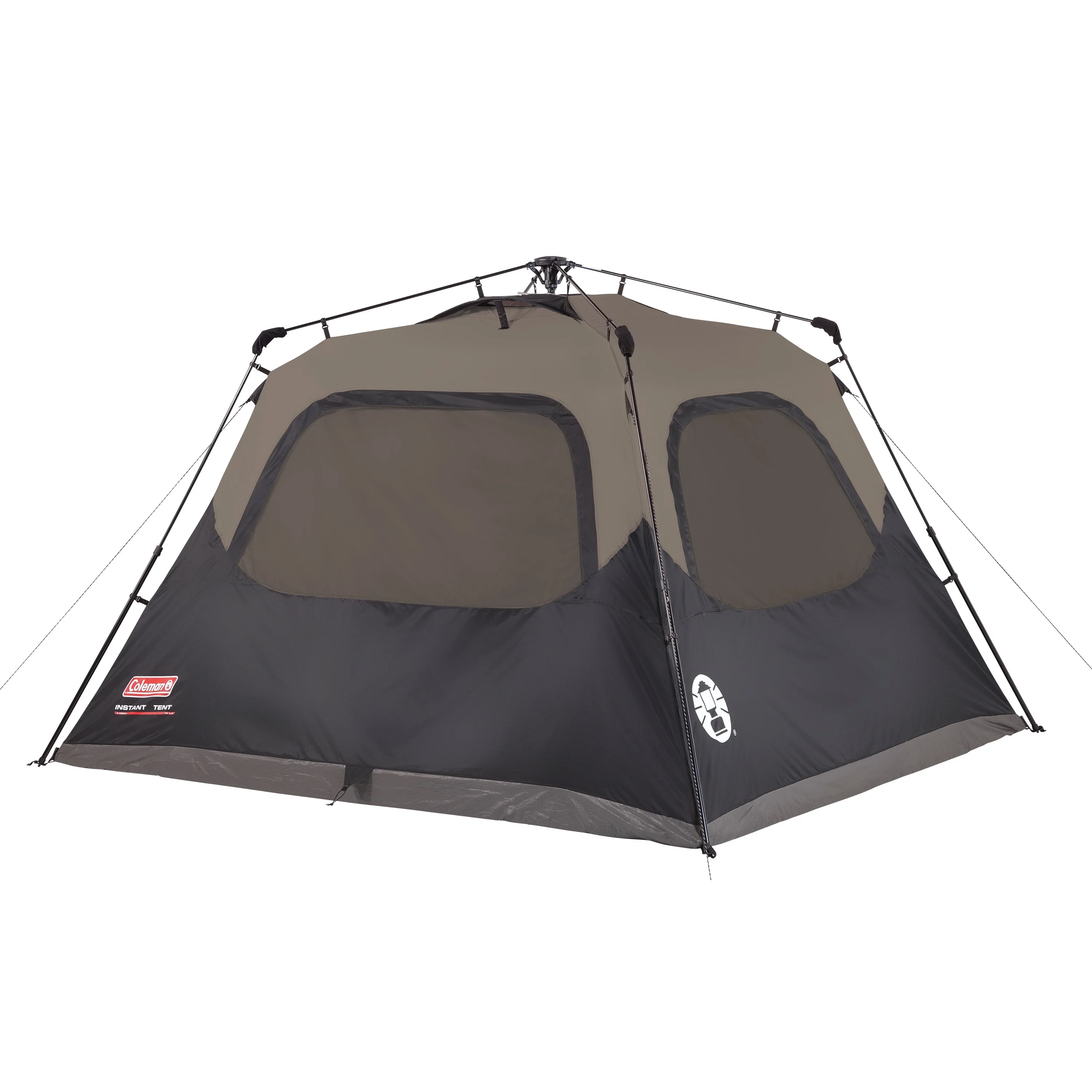 Coleman 6-Person Cabin Camping Tent with Instant Setup, 1 Room, Gray - Womvr