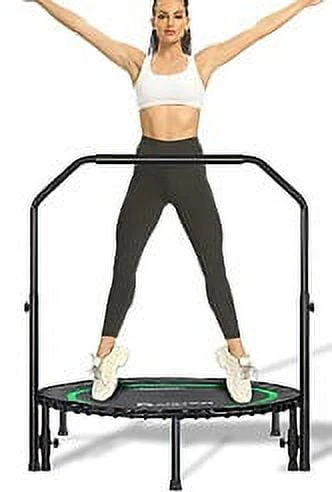 Darchen 450 lbs Mini Trampoline for Adults, Indoor Small Rebounder Exercise Trampoline for Workout Fitness for Quiet and Safely Cushioned Bounce, 40 Inch - Womvr