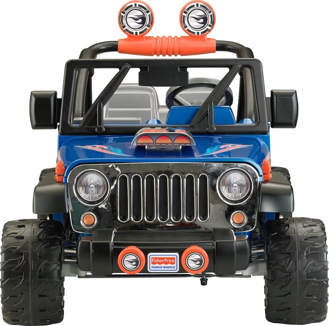 12V Power Wheels Hot Wheels Jeep Wrangler Battery-Powered Ride-On Toy Vehicle with Music & Sounds, for a Child Ages 3-7 - Womvr