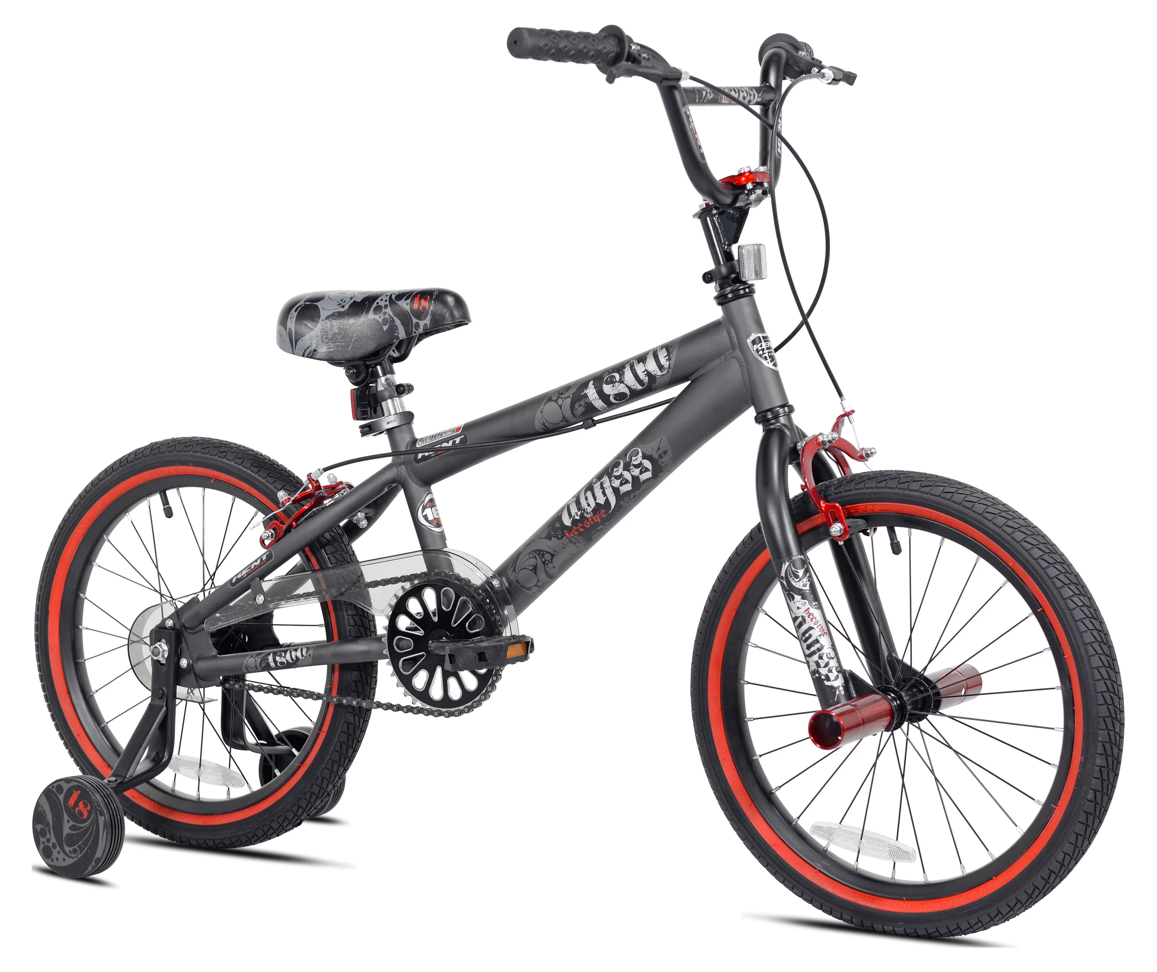 Kent 18 In. Abyss Boy's Freestyle BMX Bike, Charcoal Gray - Womvr