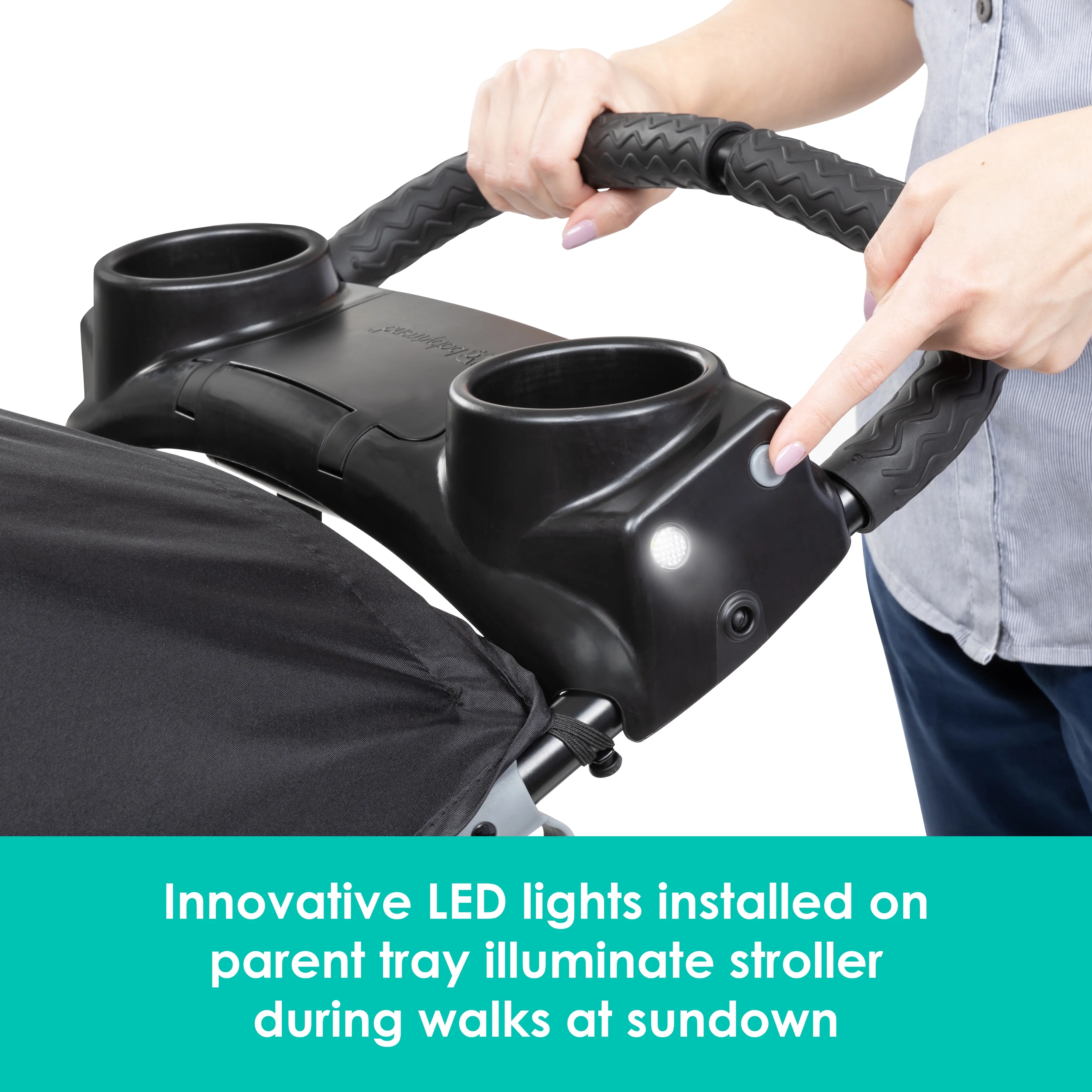 Baby Trend Xcel-R8 Plus Jogging Stroller - Liberty Grey - Womvr