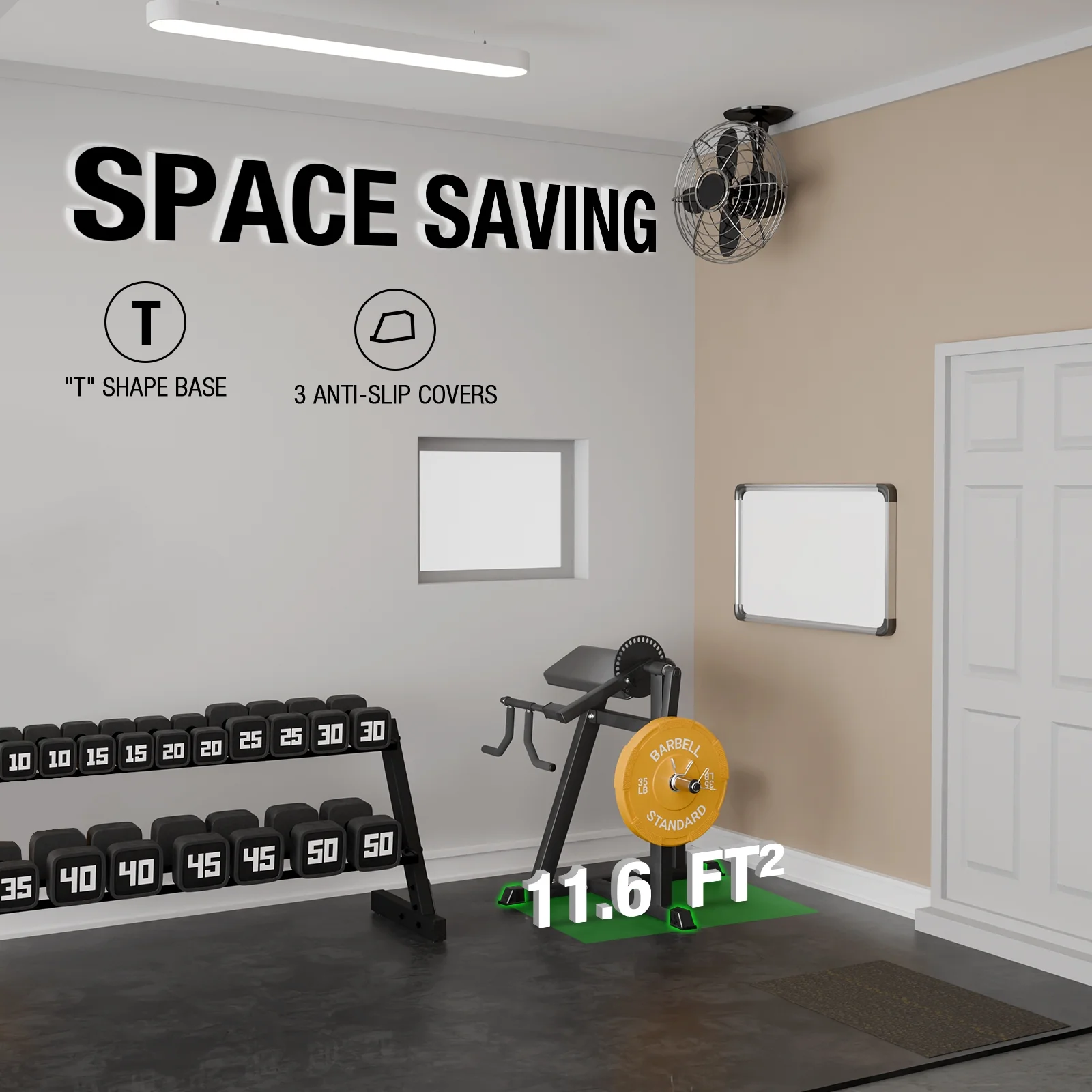 syedee Fitness Bicep Curl and Tricep Press Extension Machine, 2 in 1 Exercise Equipment with 160 lbs Capacity Weights for Home Gym Workout Station - Womvr