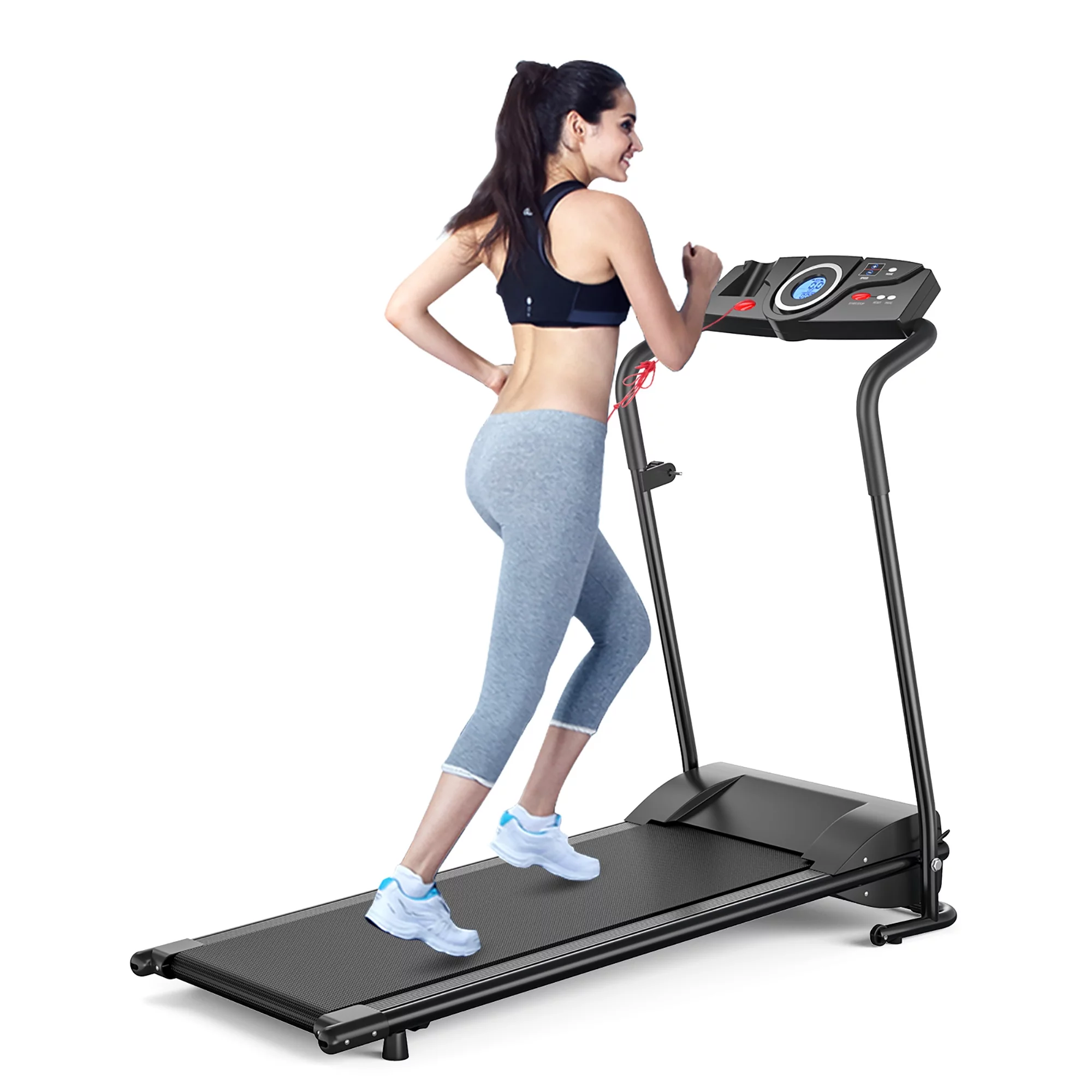 Goplus 1HP Electric Treadmill Folding Motorized Power Running Machine Fitness - Womvr