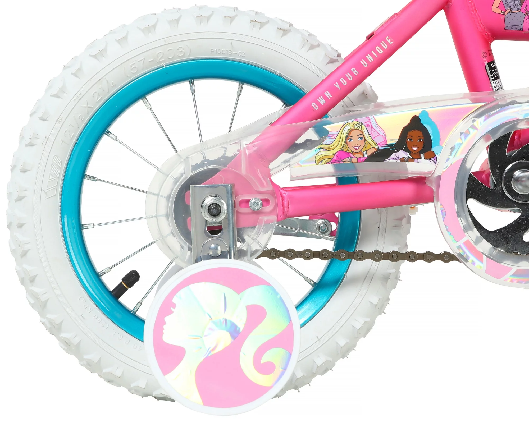 Dynacraft Barbie 12-inch Girls BMX Bike for Age 3-5 Years - Womvr