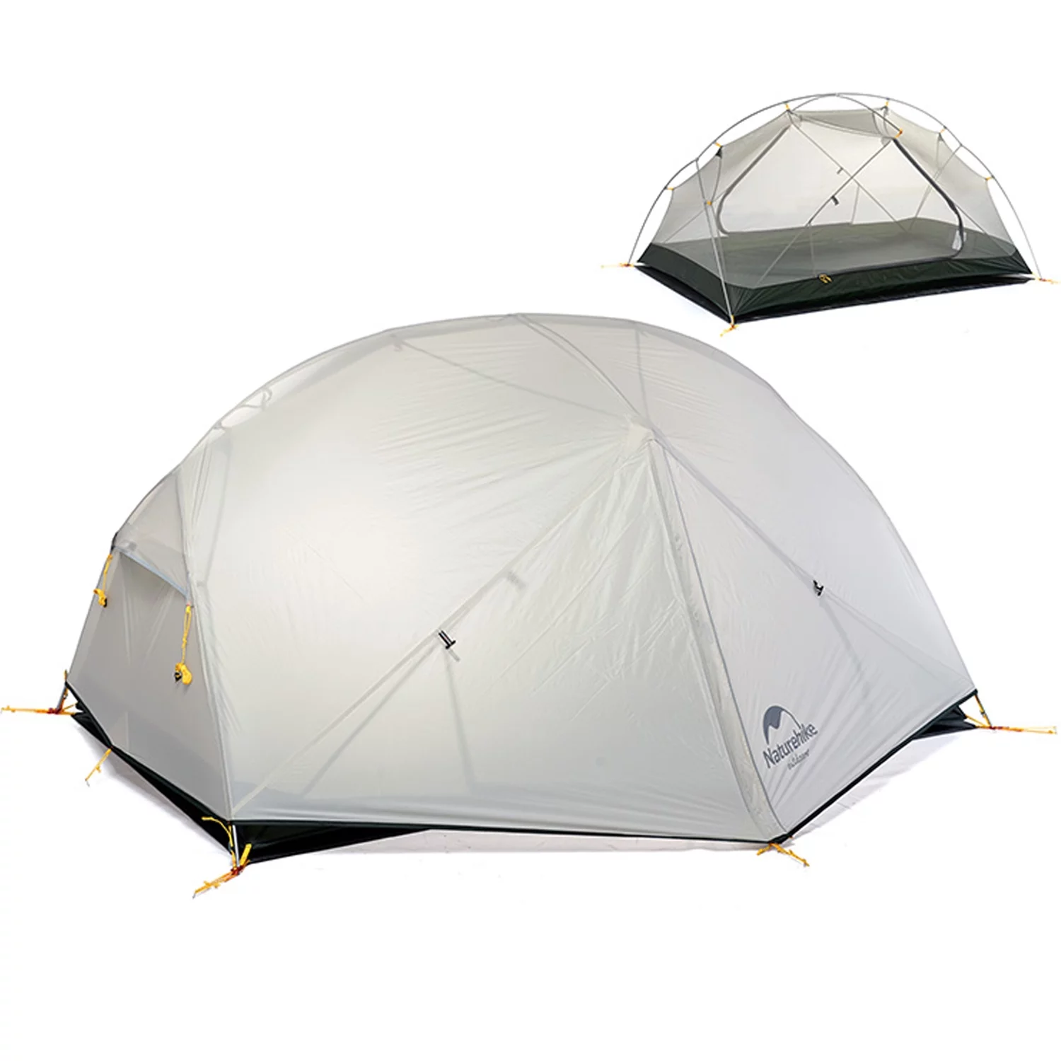 Naturehike Mongar Backpacking Camping Tent 2 Person Lightweight Waterproof with Footprint - Womvr