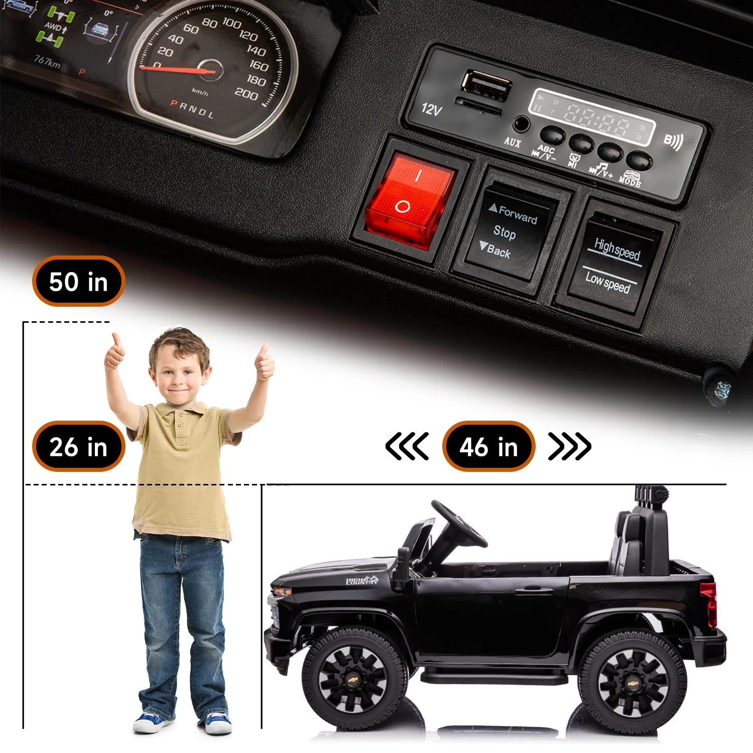 Track 7 24V Ride on Car, Licensed Silverado HD 2 Seater Electric Car for Boys Girls Age 3+, 24V Ride on Truck w/Remote Control, Music, ABC, Pink - Womvr