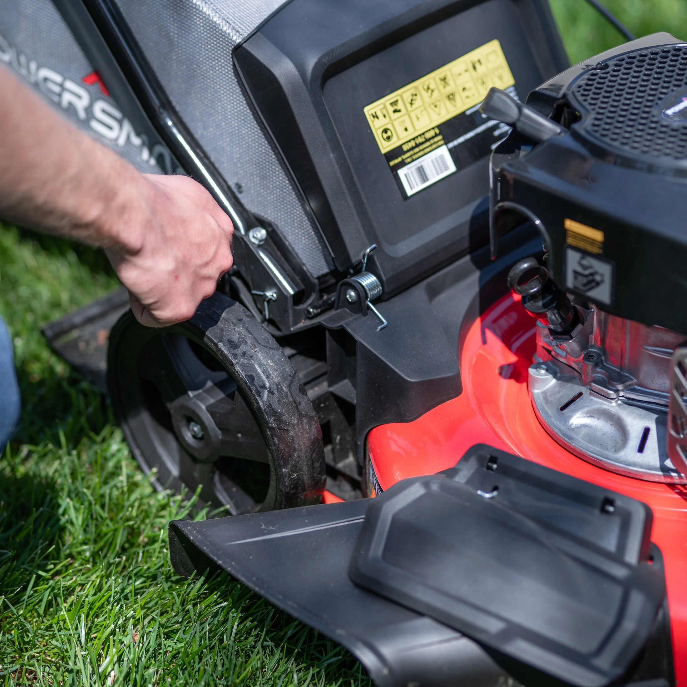 PowerSmart DB8617P 17 in. 3-in-1 Gas Push Lawn Mower - Womvr