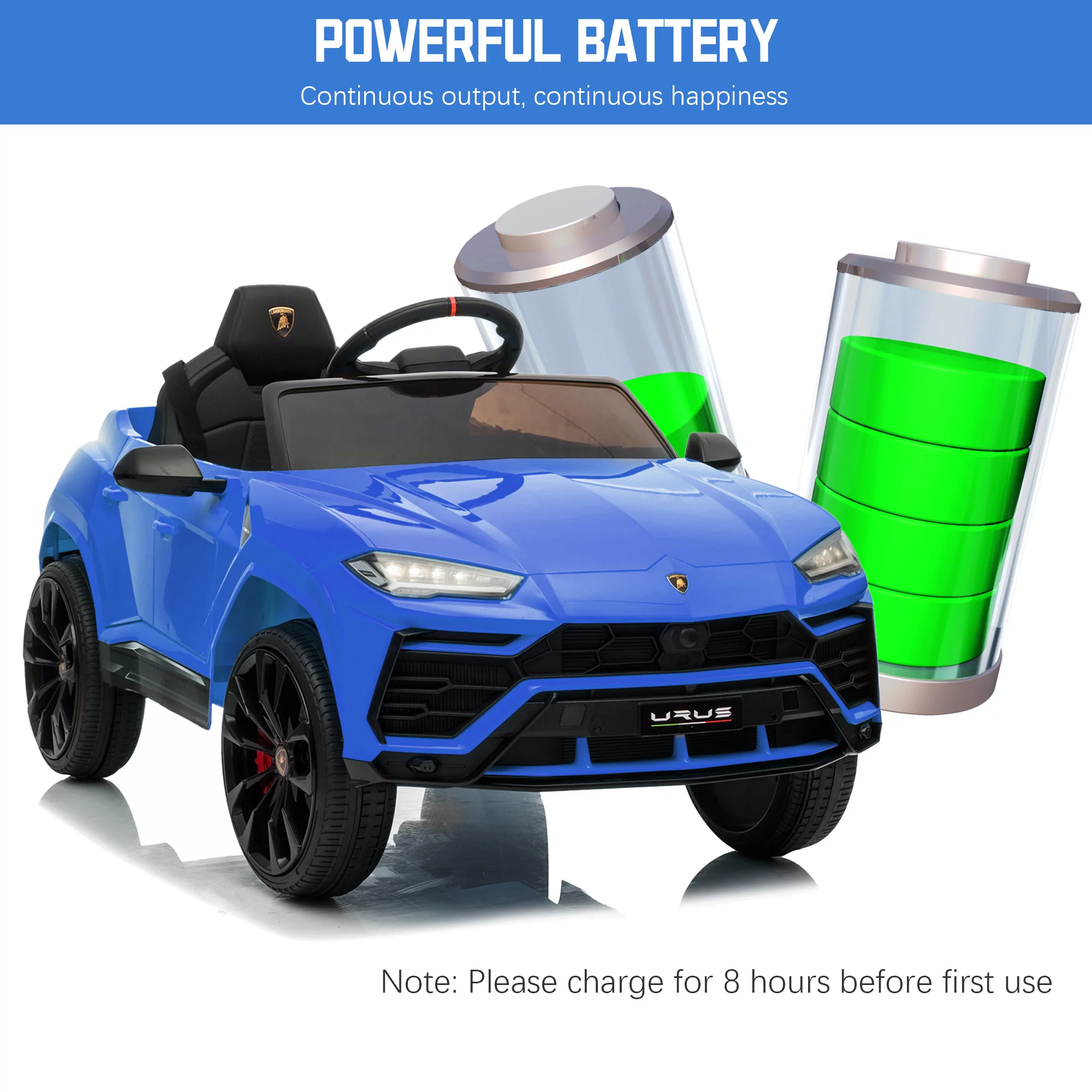 Seizeen 12V Kids Ride On Cars Battery Powered, Lamborghini Ride on Toy w/ Remote Control, 3 Speeds, Music Player, Ride On Cars for Kids As Best Gift for Girls Boys, Pink - Womvr