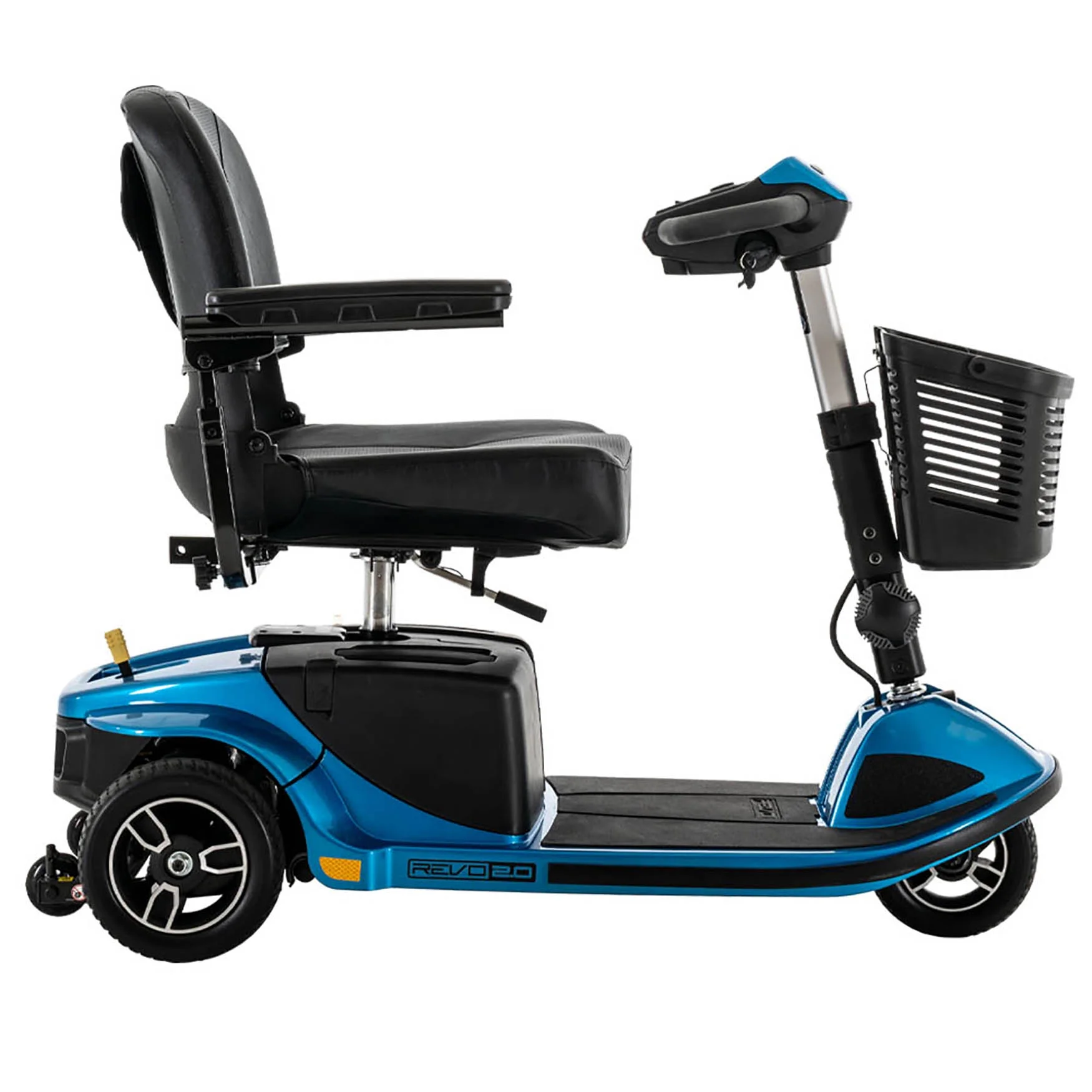 Pride Mobility Revo 2.0 3-Wheel Scooter - Blue w/ Avail Ext Warranty - Womvr
