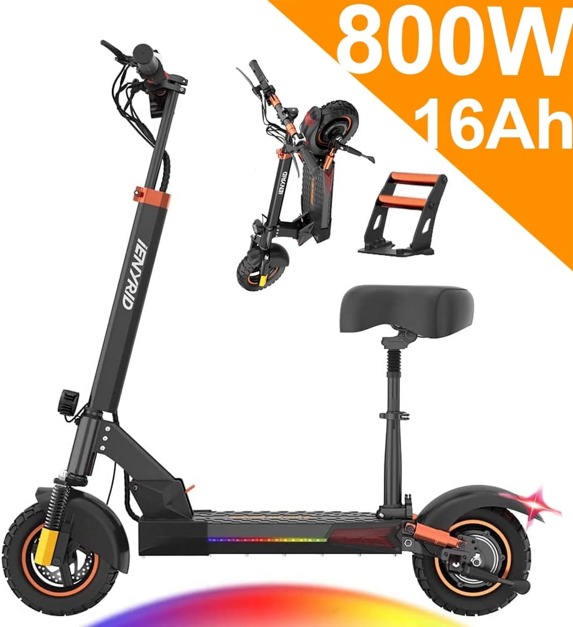 Electric Scooter 28 mph & 25 Miles 700W Kick Scooter, 10