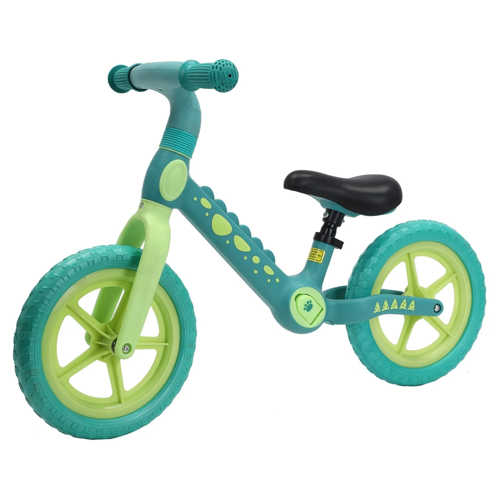 Hoverheart Dinosaur Balance Bike, No Pedal Kids Toys Baby Balance Bike Child Push Along Walking Bike (Blue) - Womvr