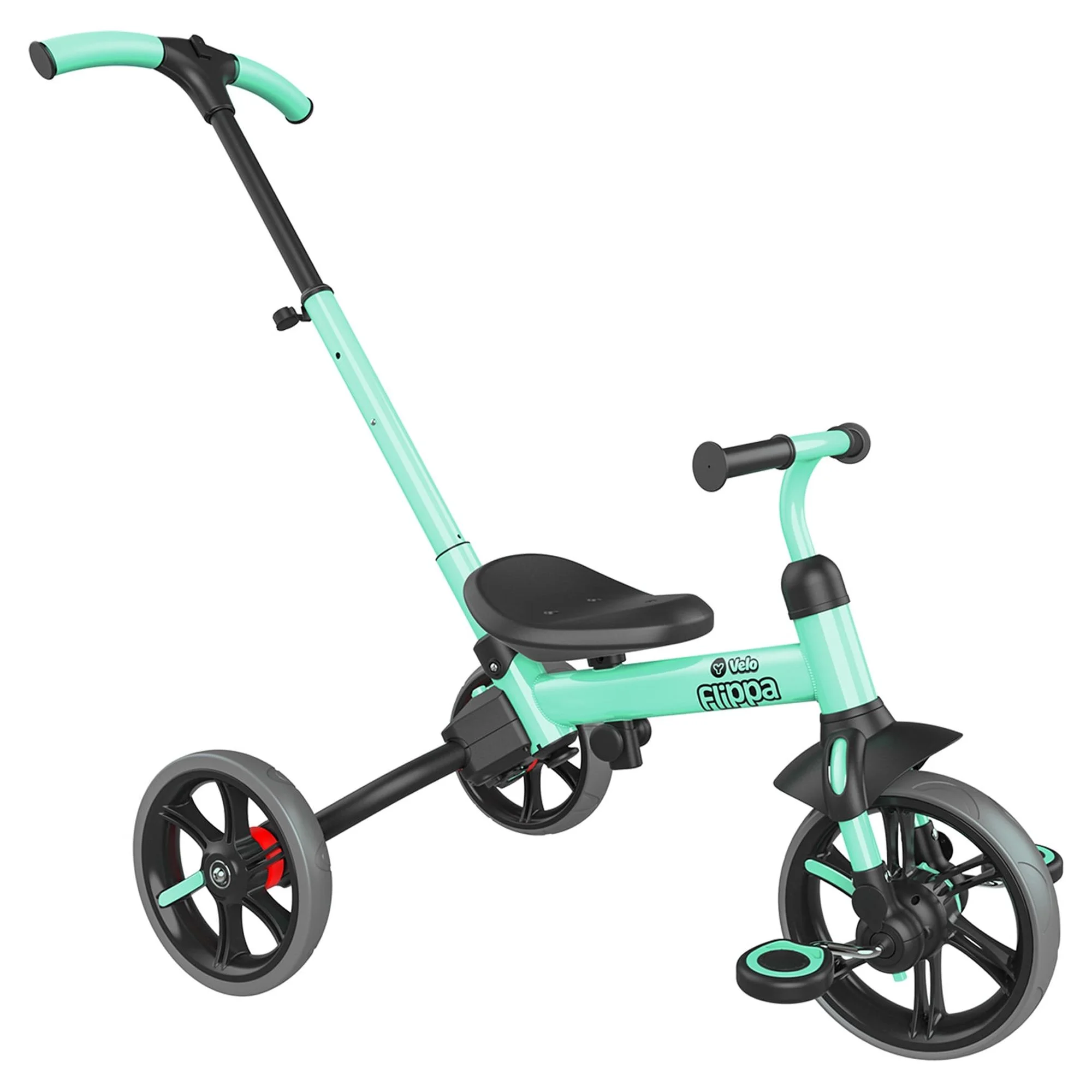 Yvolution Velo Flippa 4-in-1 Triicycle to Balance Bike 2-5 Years (Red) Unisex - Womvr