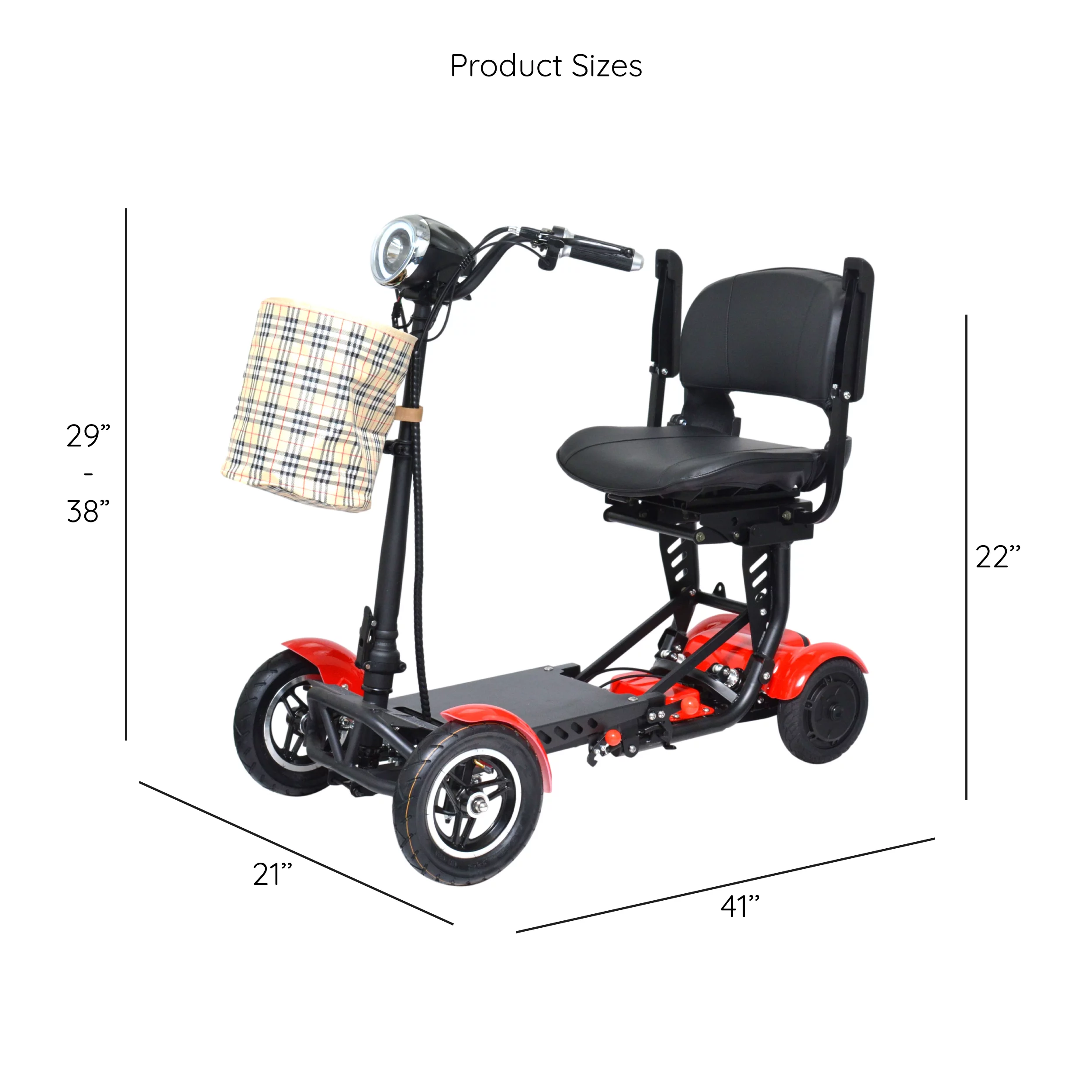 Bangeran Electric Medical Scooter, Powerful Li-on Battery Large Seat, Up to 12 Miles - Silver - Womvr