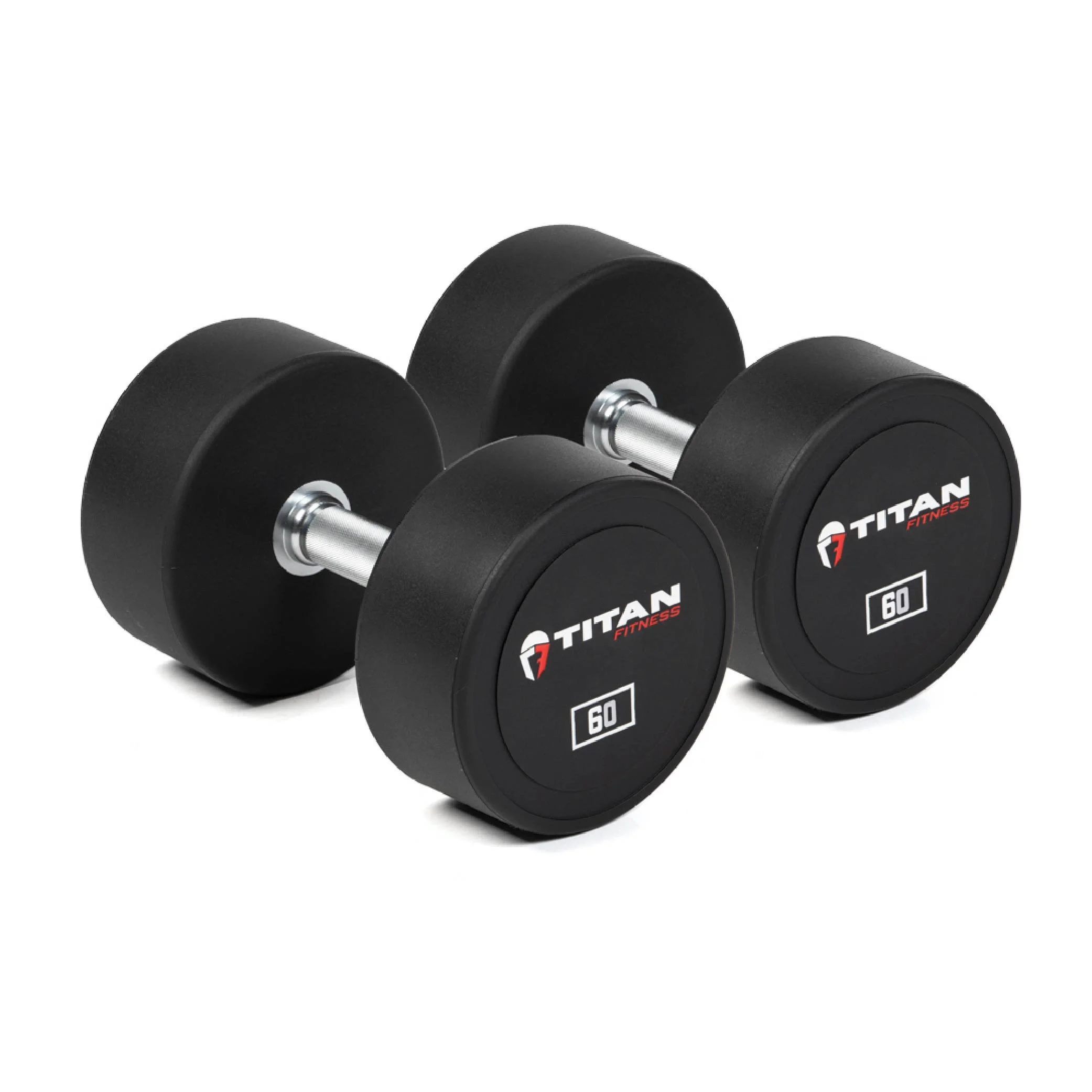 Titan Fitness 25 lb. Pair Round Urethane Dumbbells - Womvr