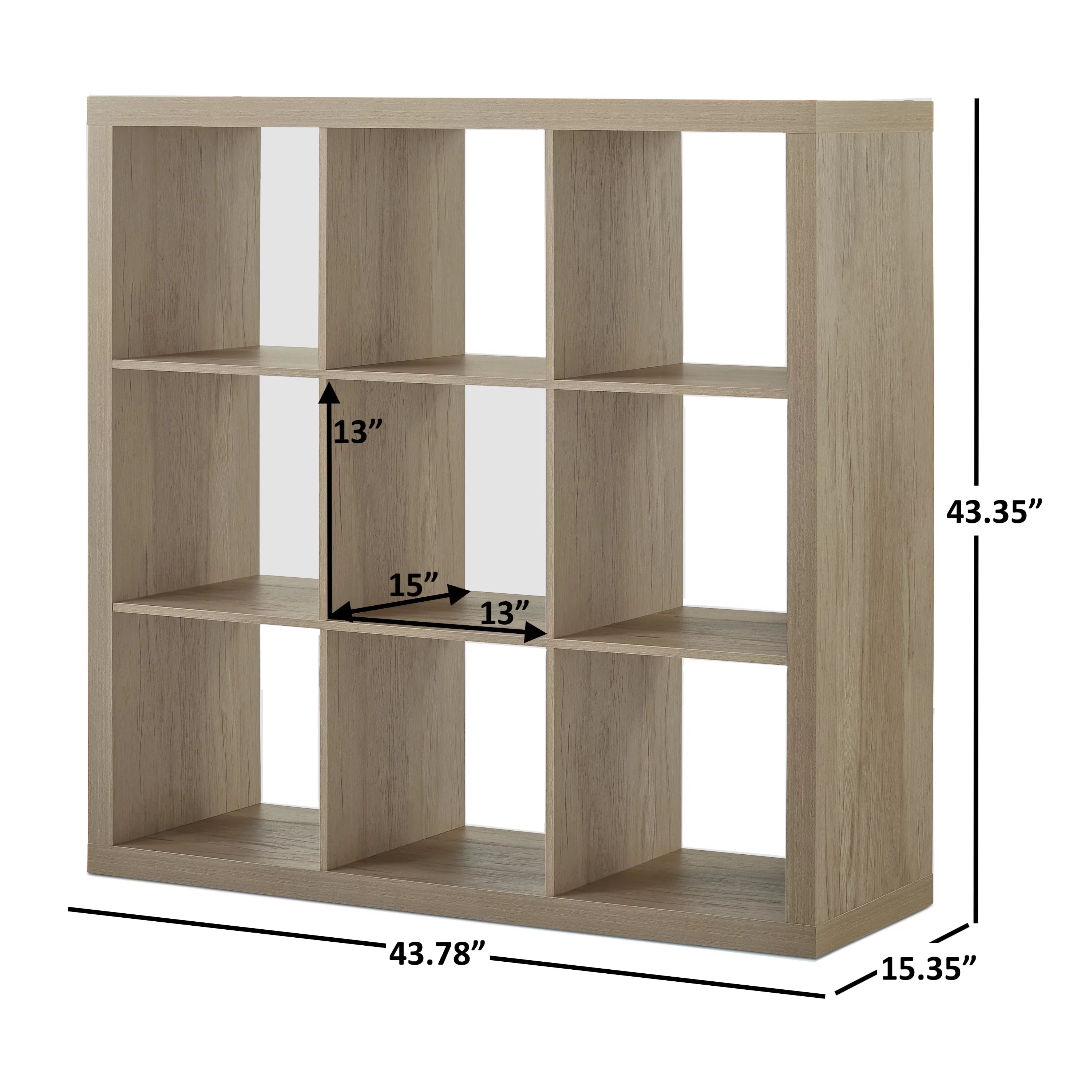 Better Homes & Gardens 9-Cube Storage Organizer, Natural - Womvr