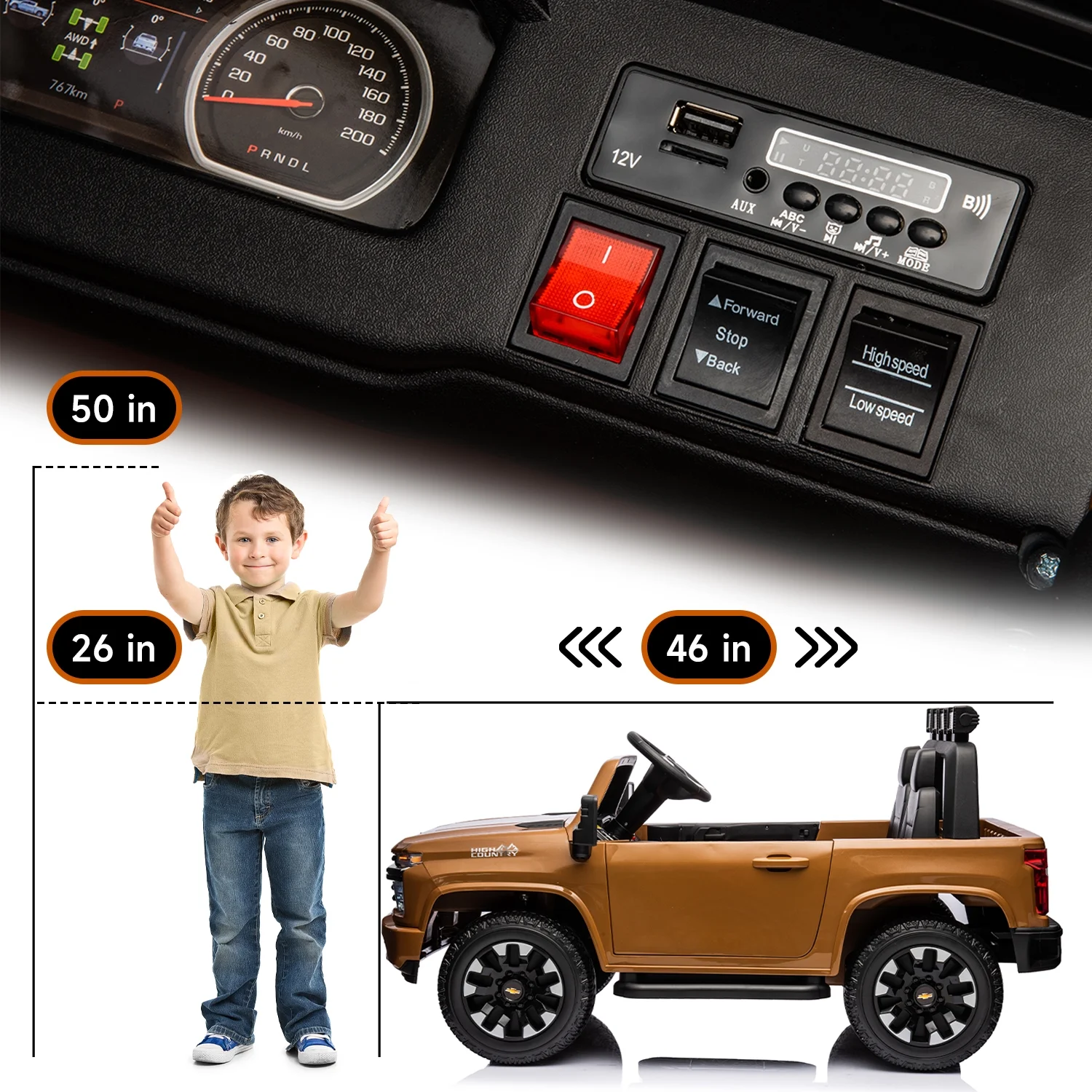 Track 7 24V Ride on Car, Licensed Silverado HD 2 Seater Electric Car for Boys Girls Age 3+, 24V Ride on Truck w/Remote Control, Music, ABC, Pink - Womvr