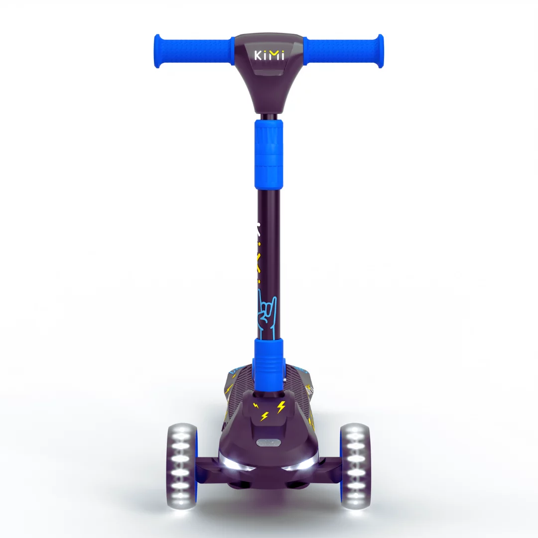 Kimi Kids 3-Wheel Electric Scooter, Ages 2-9, 5Mph, Lights, 10 Miles Range - Womvr