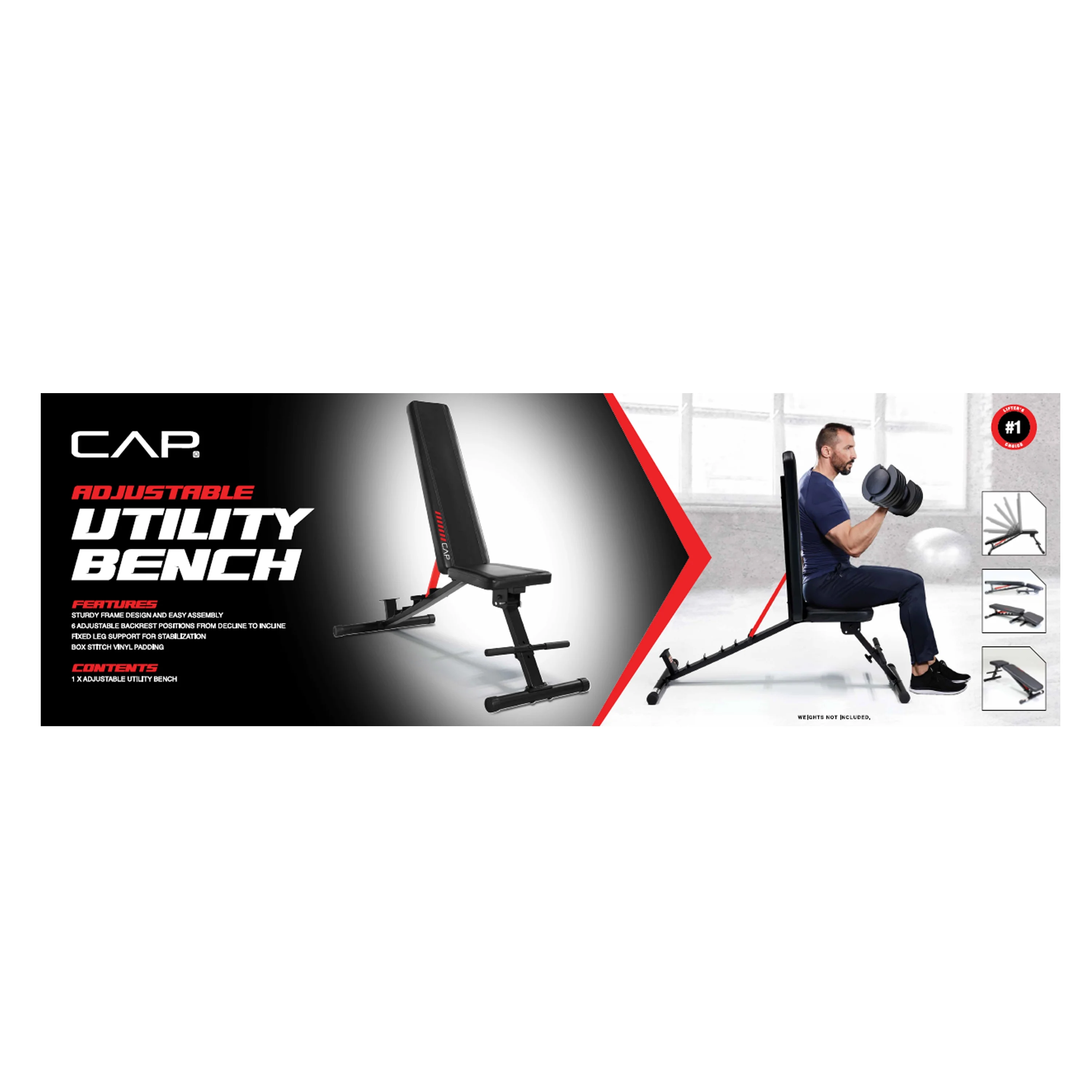 CAP Multi Purpose (Foldable) Utility FID Weight Bench - Womvr
