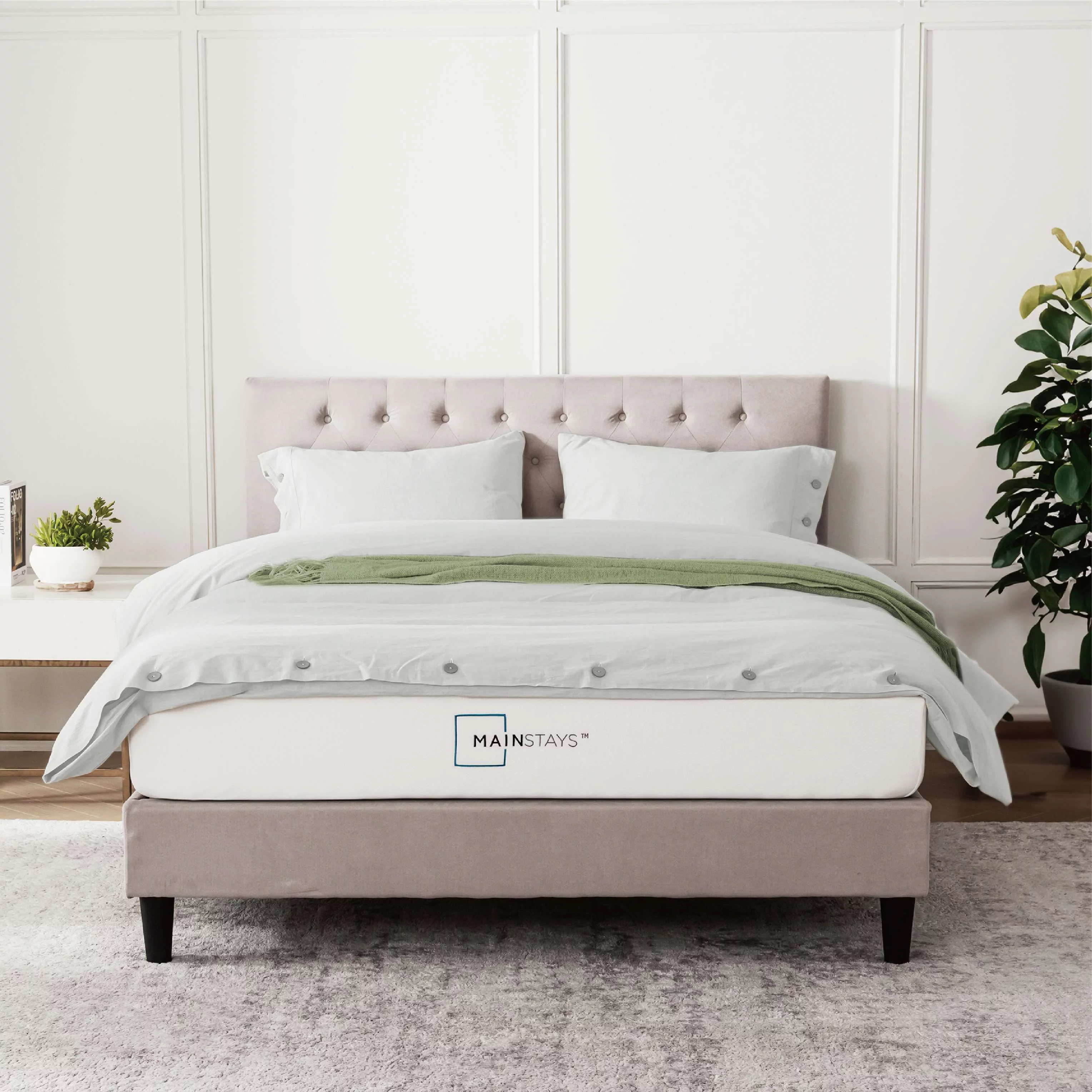 Mainstays 6” Green Tea Infused Memory Foam Mattress, Twin - Womvr