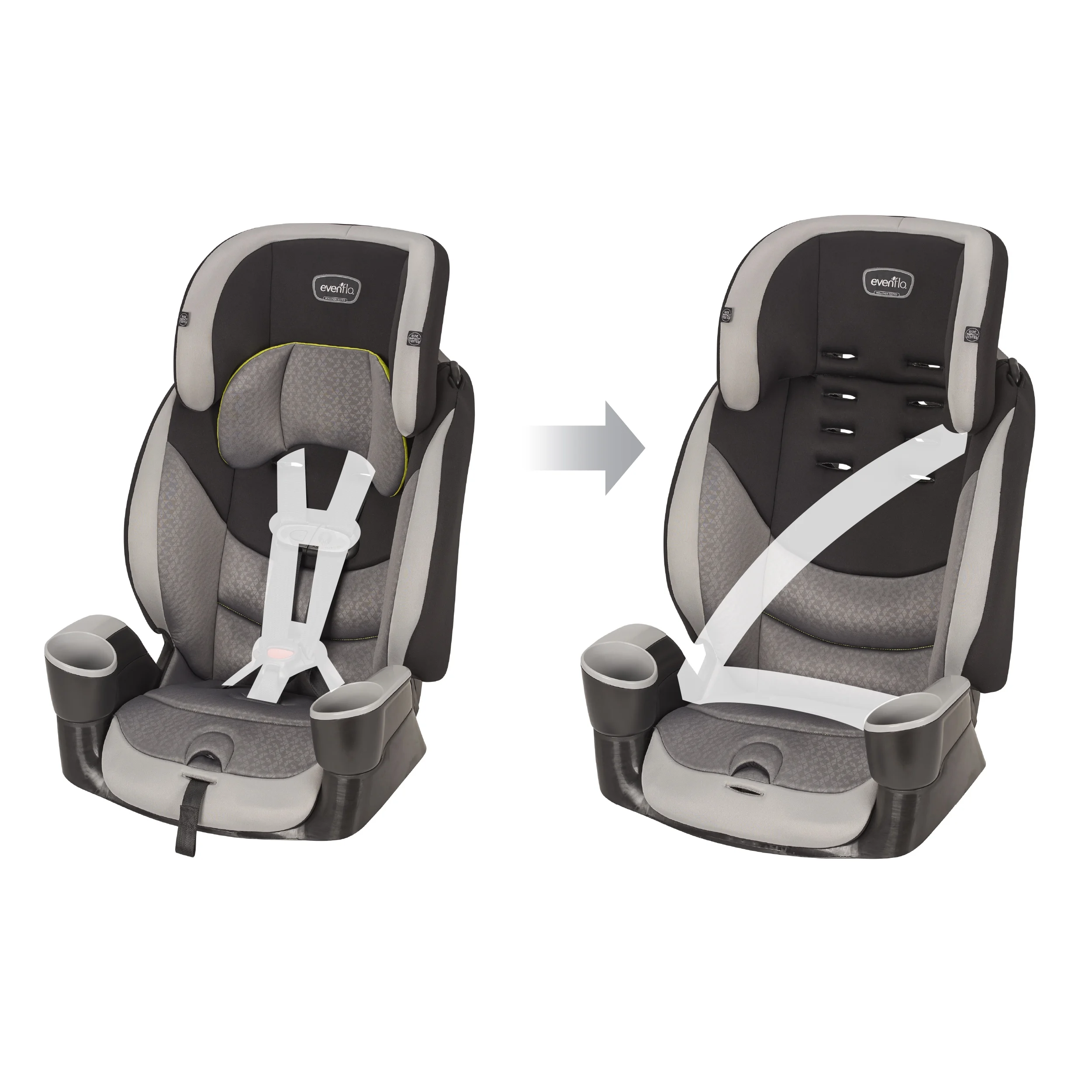 Maestro Sport Harness Booster Car Seat (Granite Gray) - Womvr