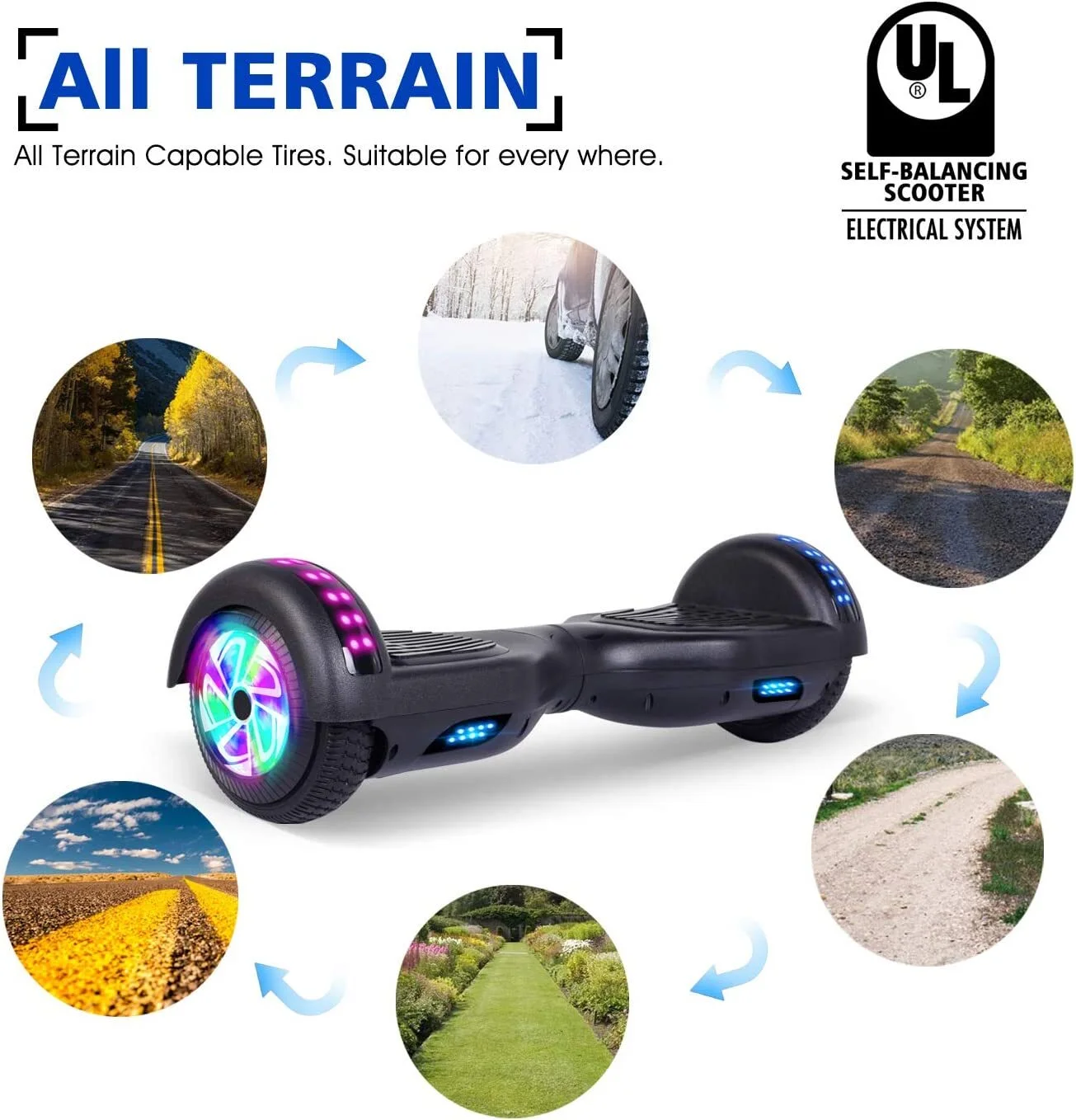 LIEAGLE Bluetooth Hoverboard 6.5