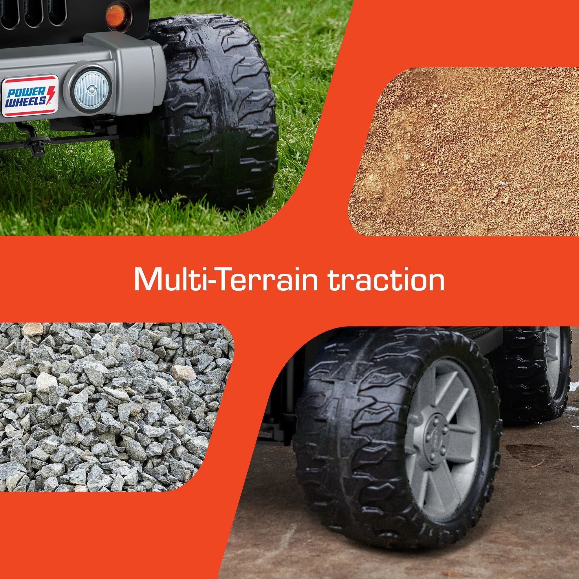 12V Power Wheels Jeep Wrangler Willys Battery-Powered Ride-On Vehicle with Lights & Sounds, Black - Womvr