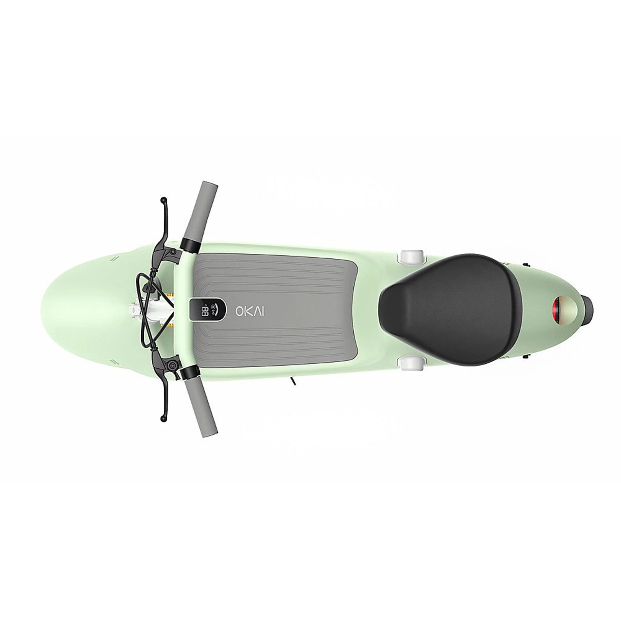 OKAI Ceetle Pro Electric Scooter with Foldable Seat w/35 Miles Operating Range & 15.5mph Max Speed - White - Womvr