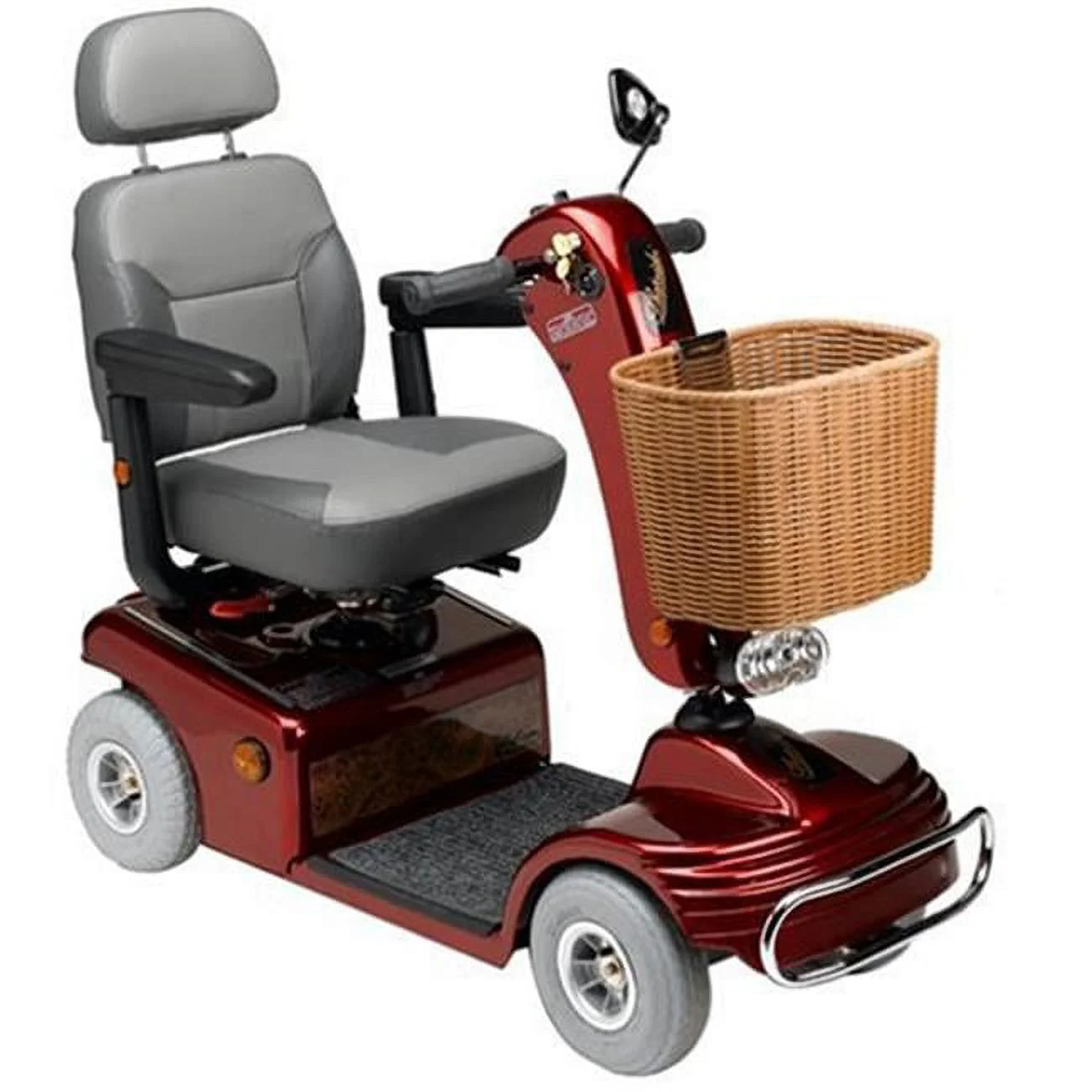 Shoprider Sunrunner 4 Scooter With 300 lb Capacity And Swivel Seating Burgundy - Womvr