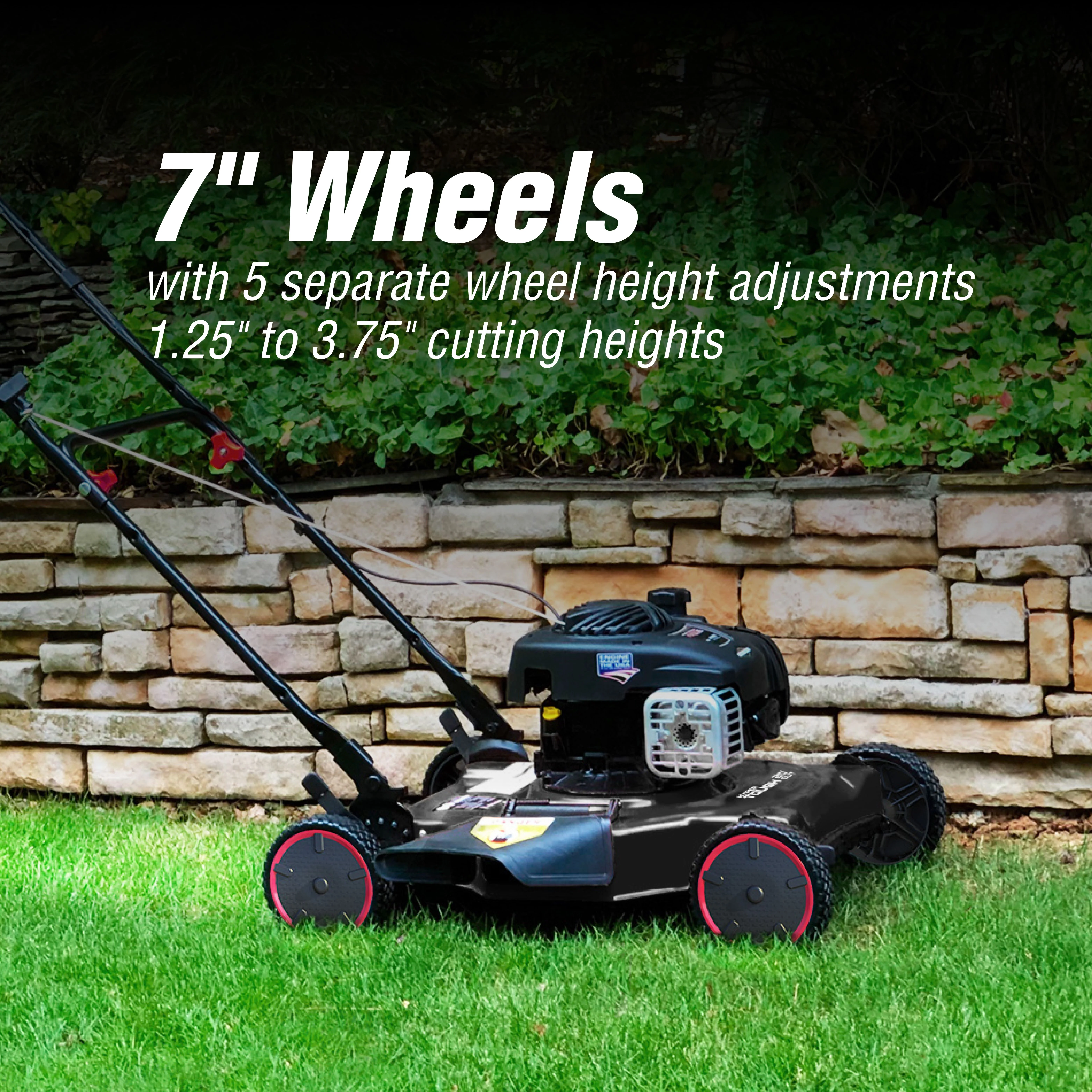 Hyper Tough 20-inch 125cc Gas Push Mower with Briggs & Stratton Engine - Womvr