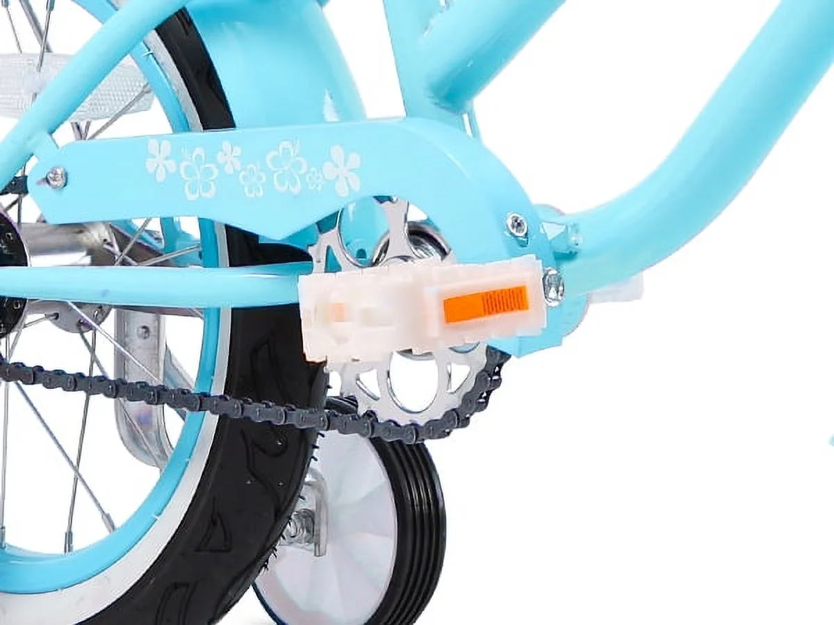 Glerc 16 inch Kids Cruiser Girls Bike for Child 4-7 Years,Mint Green - Womvr