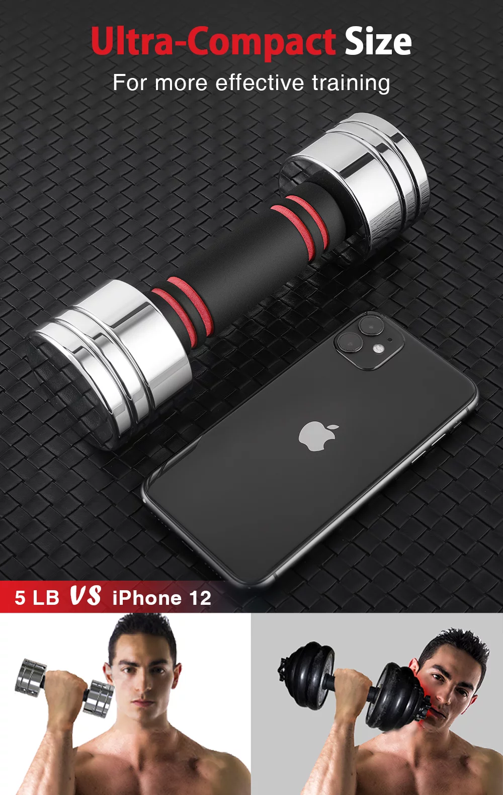 Northdeer Adjustable Dumbbells Pair Steel Weight Set 5lb 10lb 15lb 20lb 30lb 50lb Weights for Lifting Gym Fitness with Foam Handle, Silver - Womvr