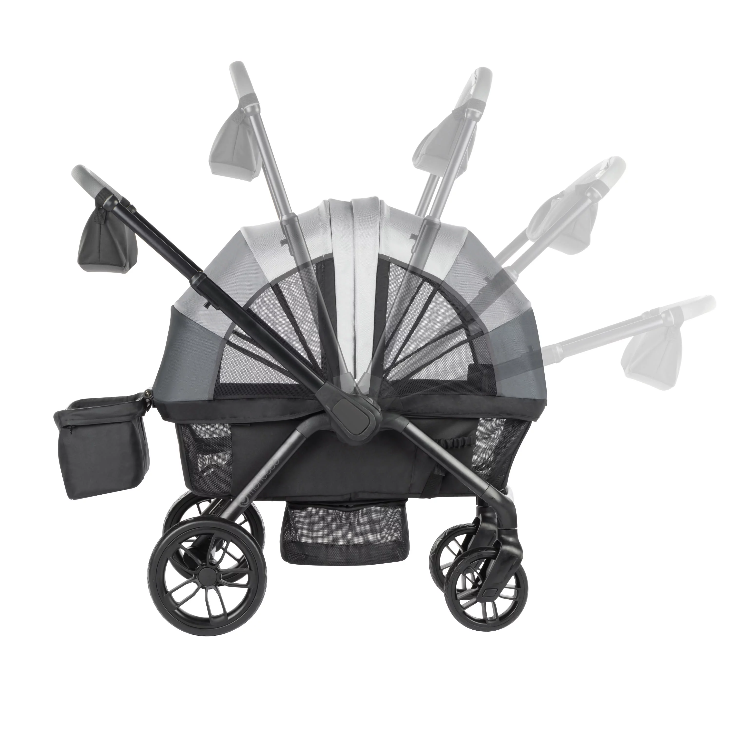Monbebe Everyday Outings Wagon Stroller, Cobblestone Grey - Womvr